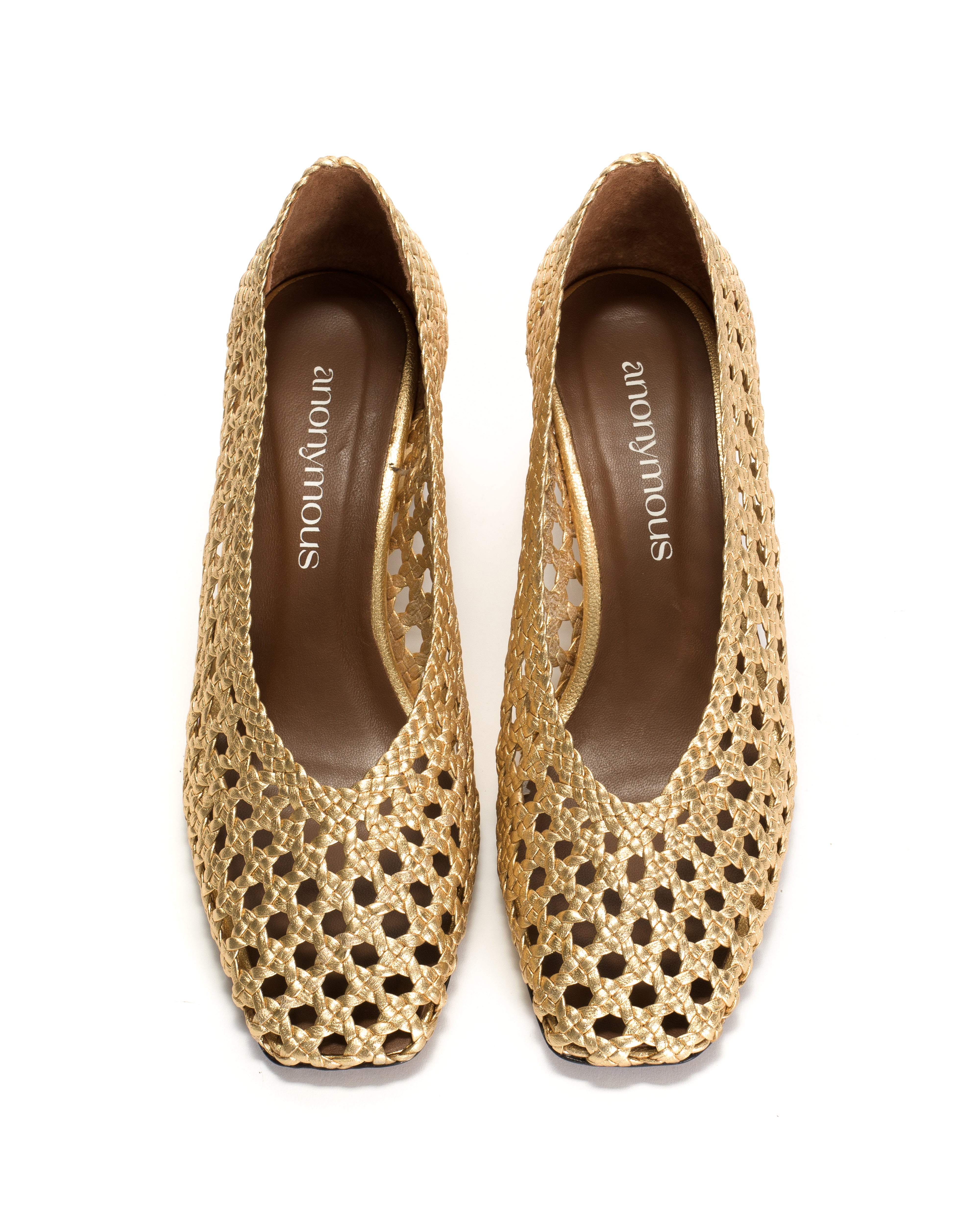Sessi 60 hand-braided Hand-braided leather Gold