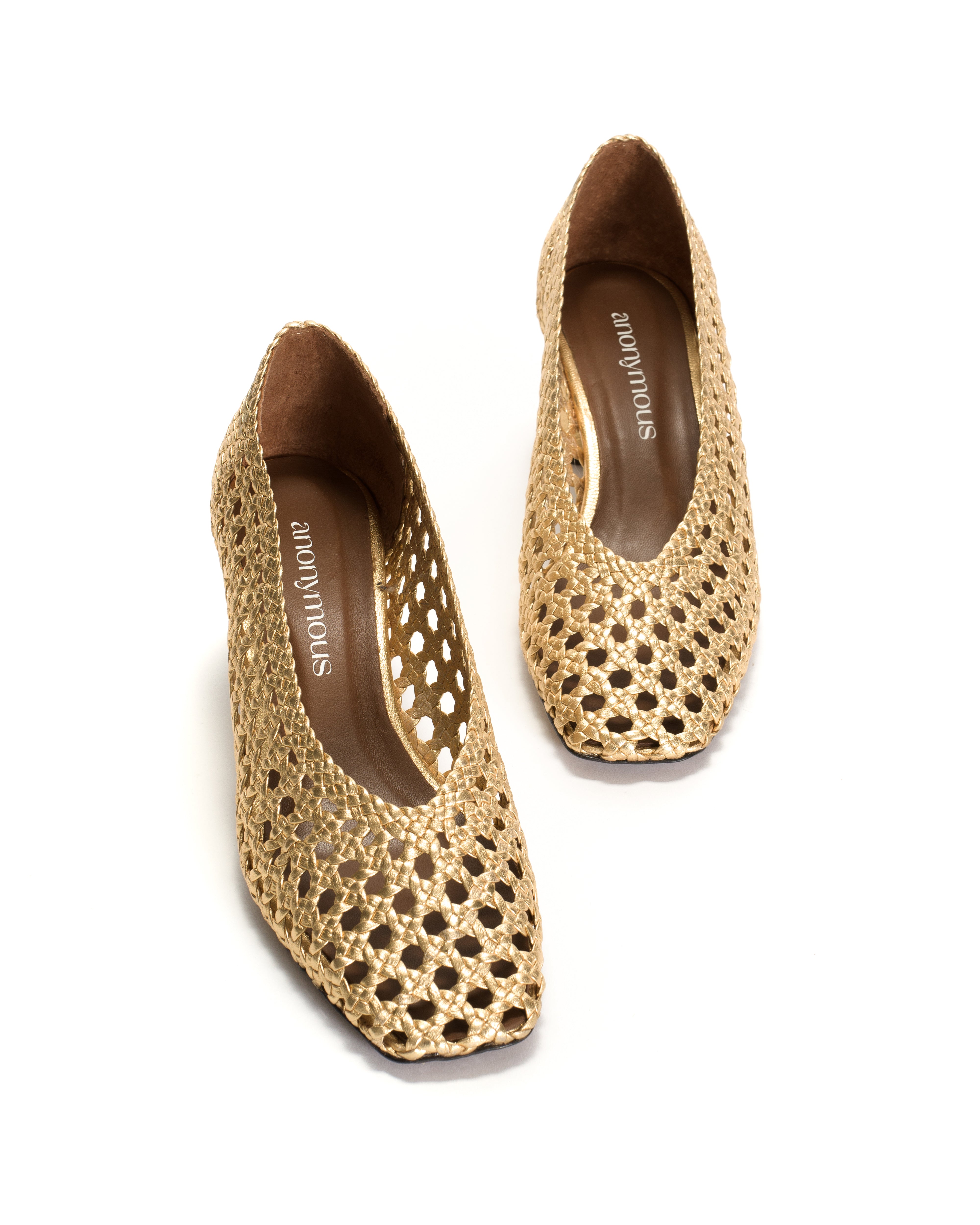 Sessi 60 hand-braided Hand-braided leather Gold