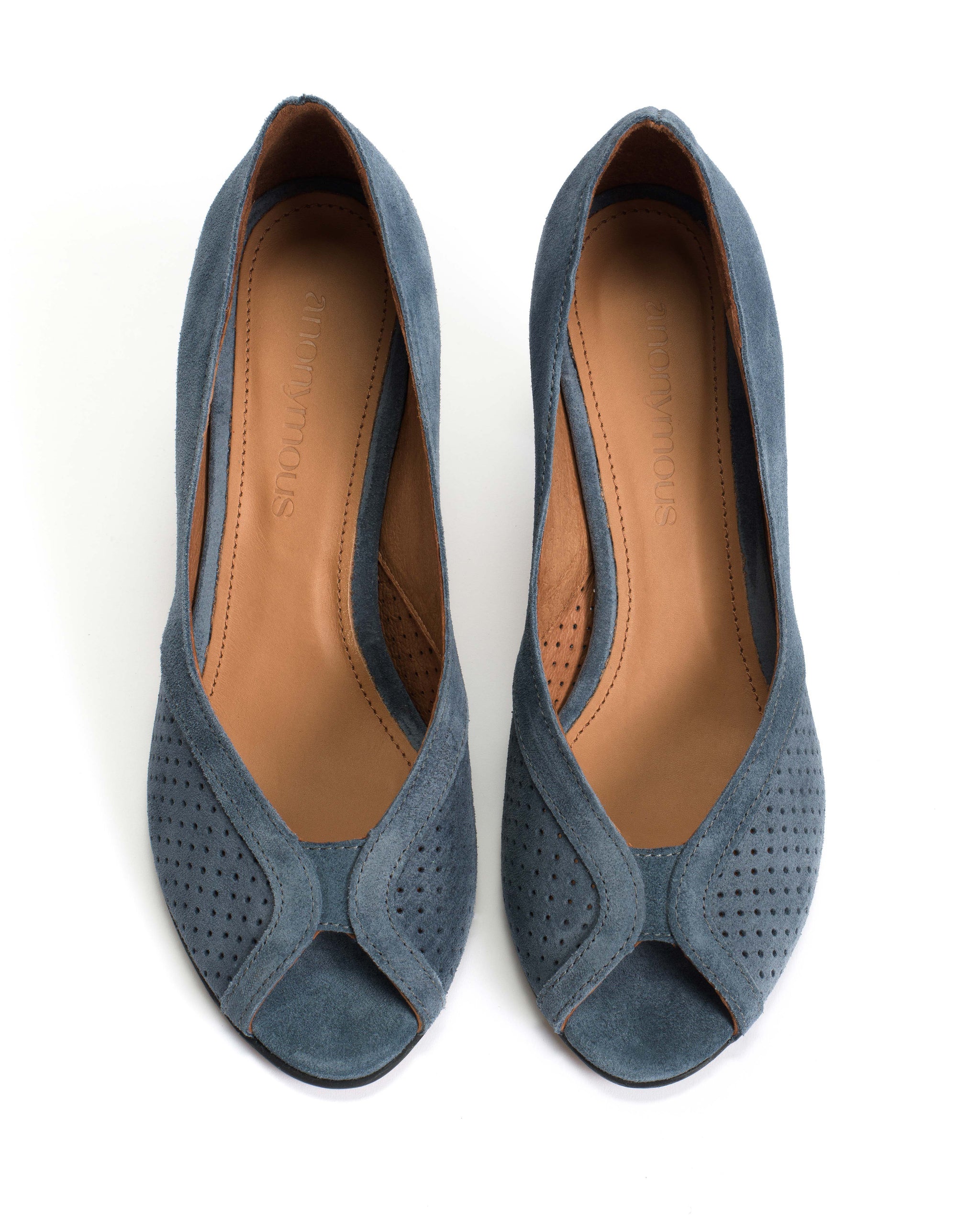 Alania Calf Suede Denim Blue - Anonymous Copenhagen