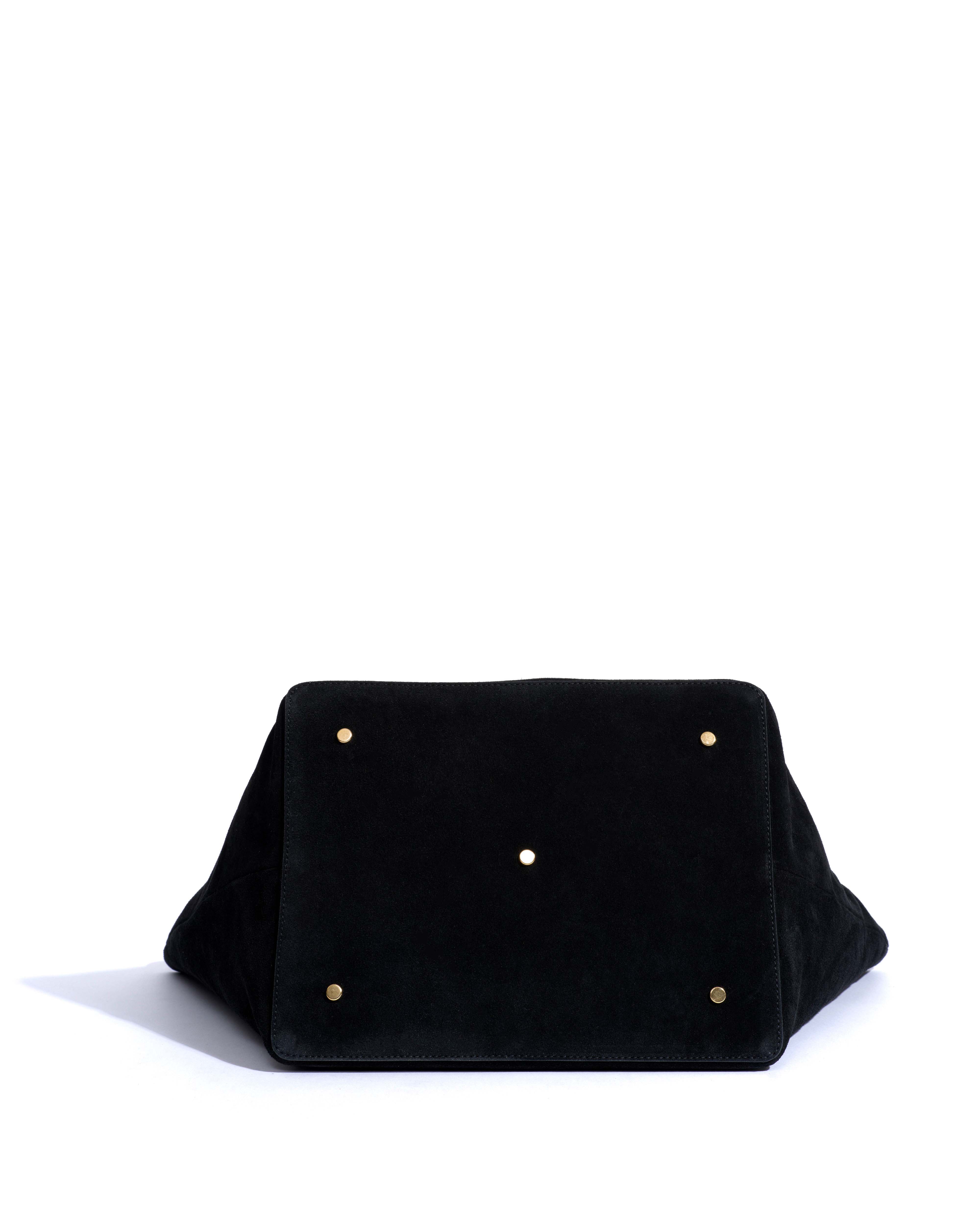 Arya carryall bag Calf suede Black