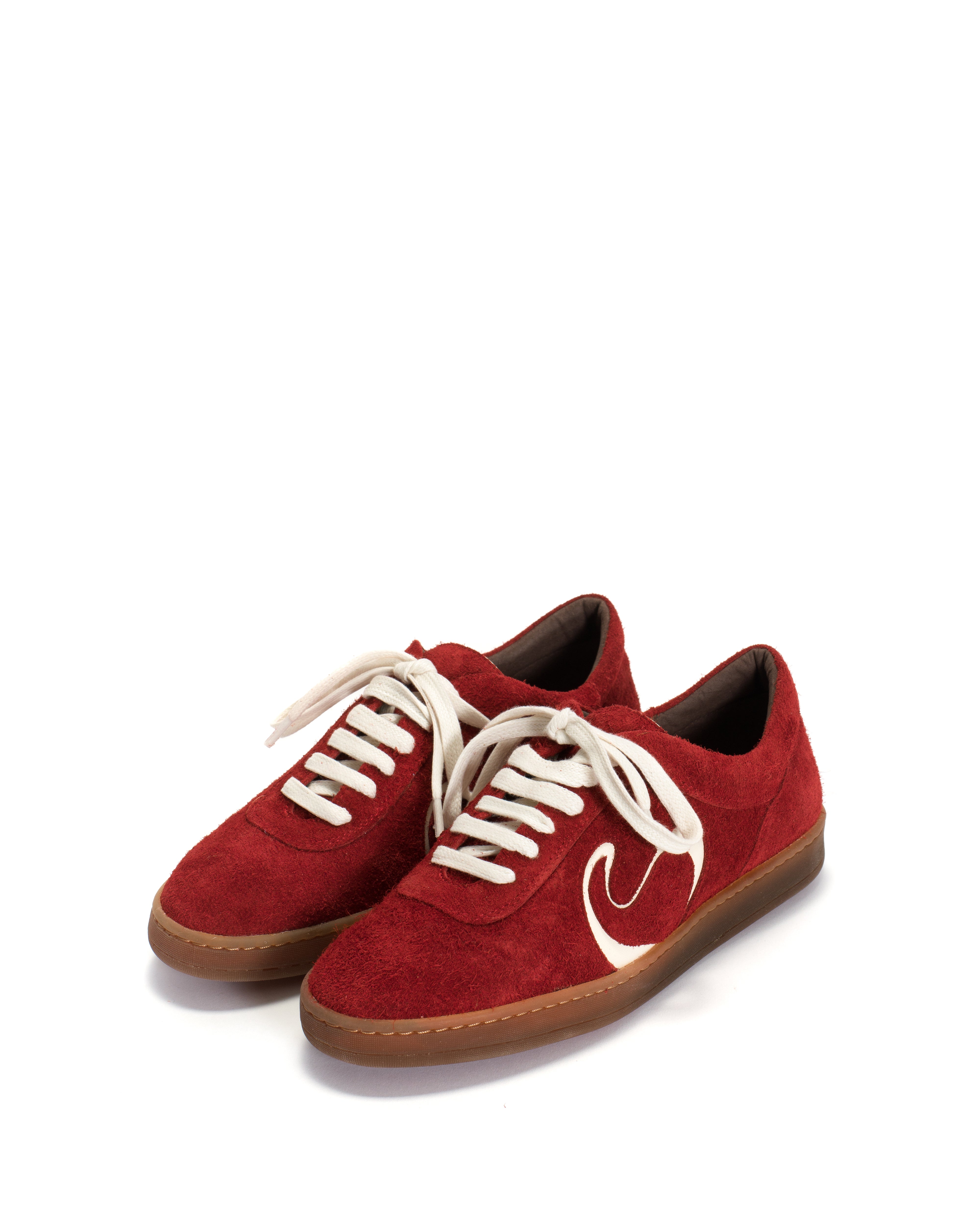 Blaire hevea Plushed calf suede Ruby red