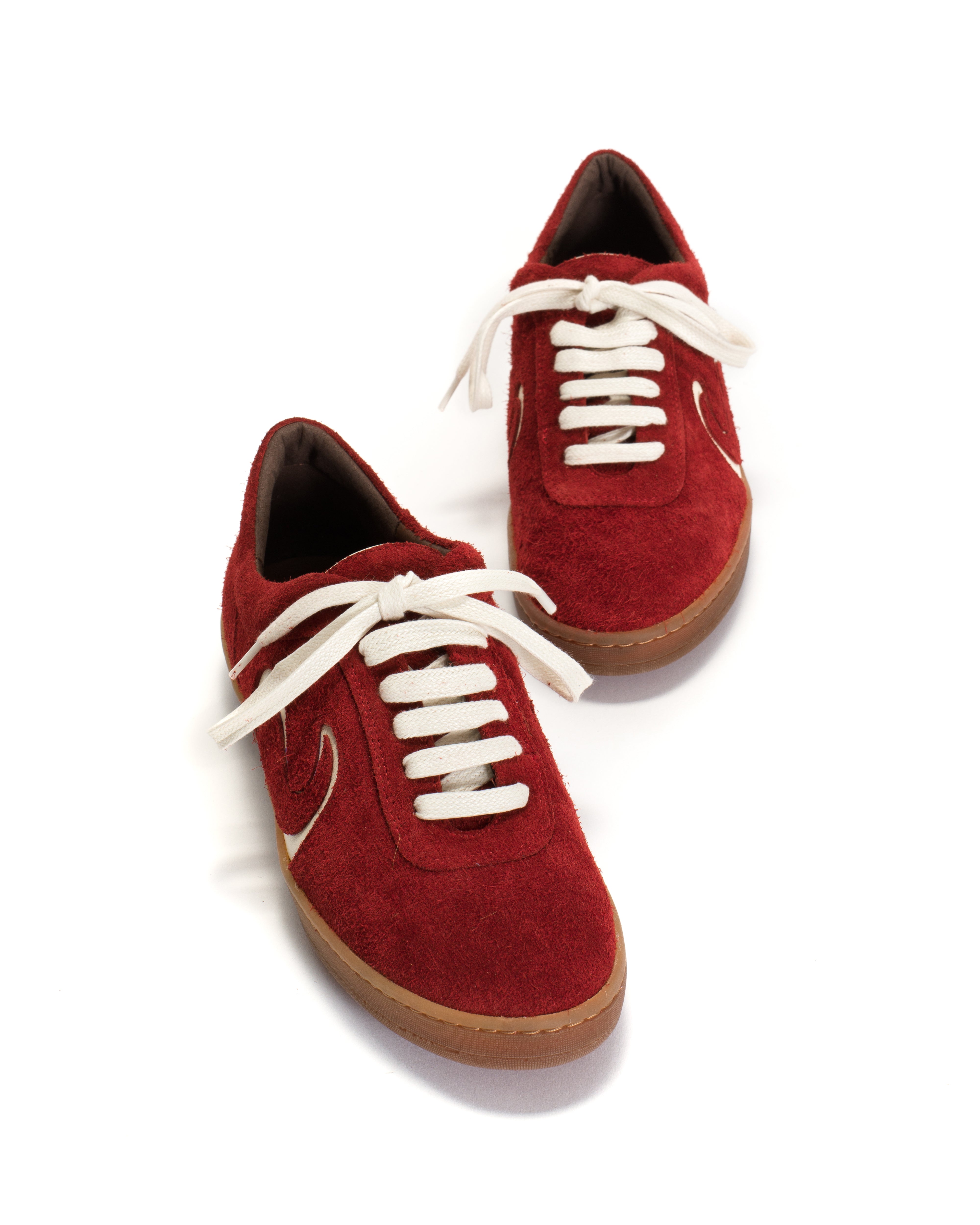 Blaire hevea Plushed calf suede Ruby red