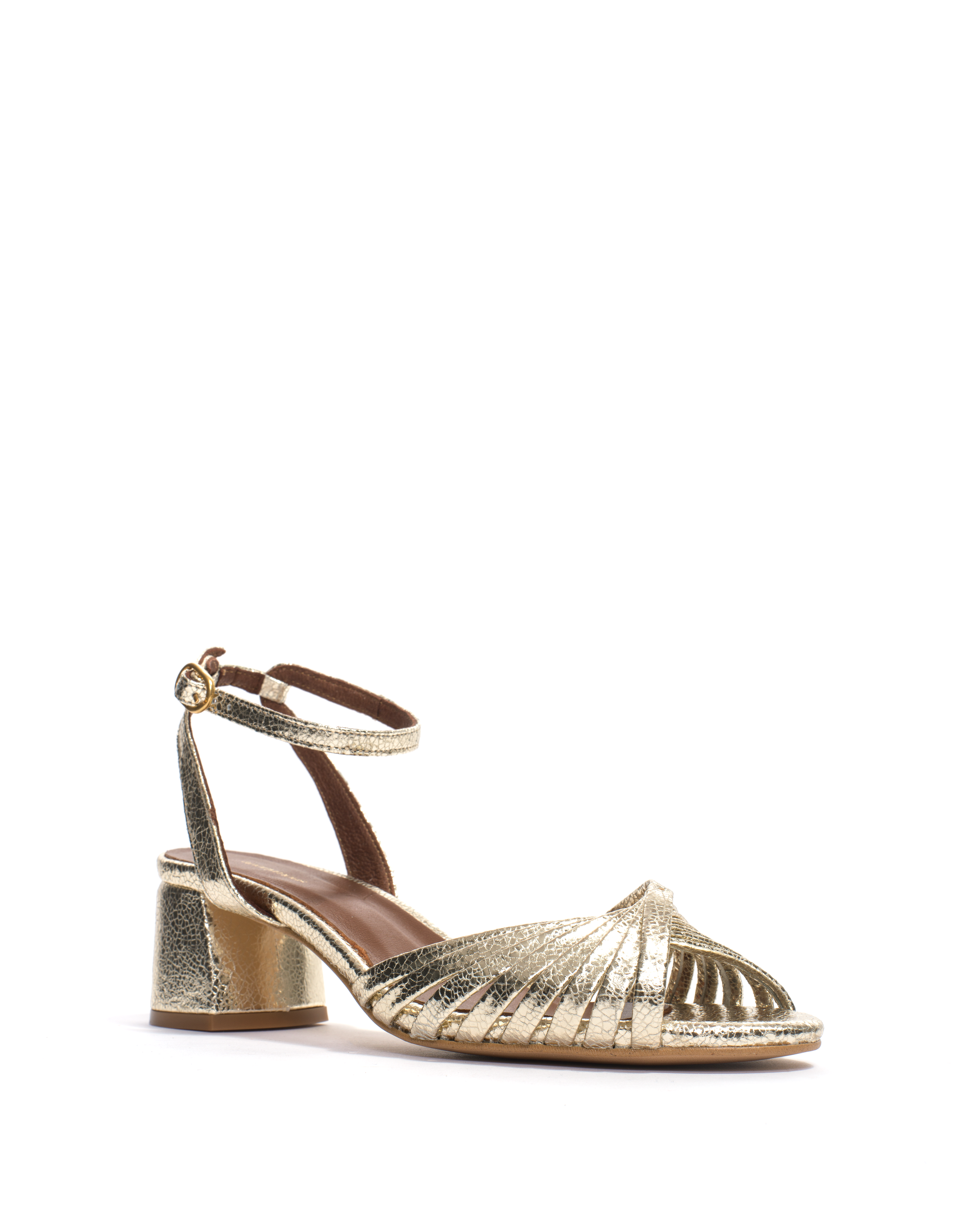 Margriet Crackled metallic goat Champagne