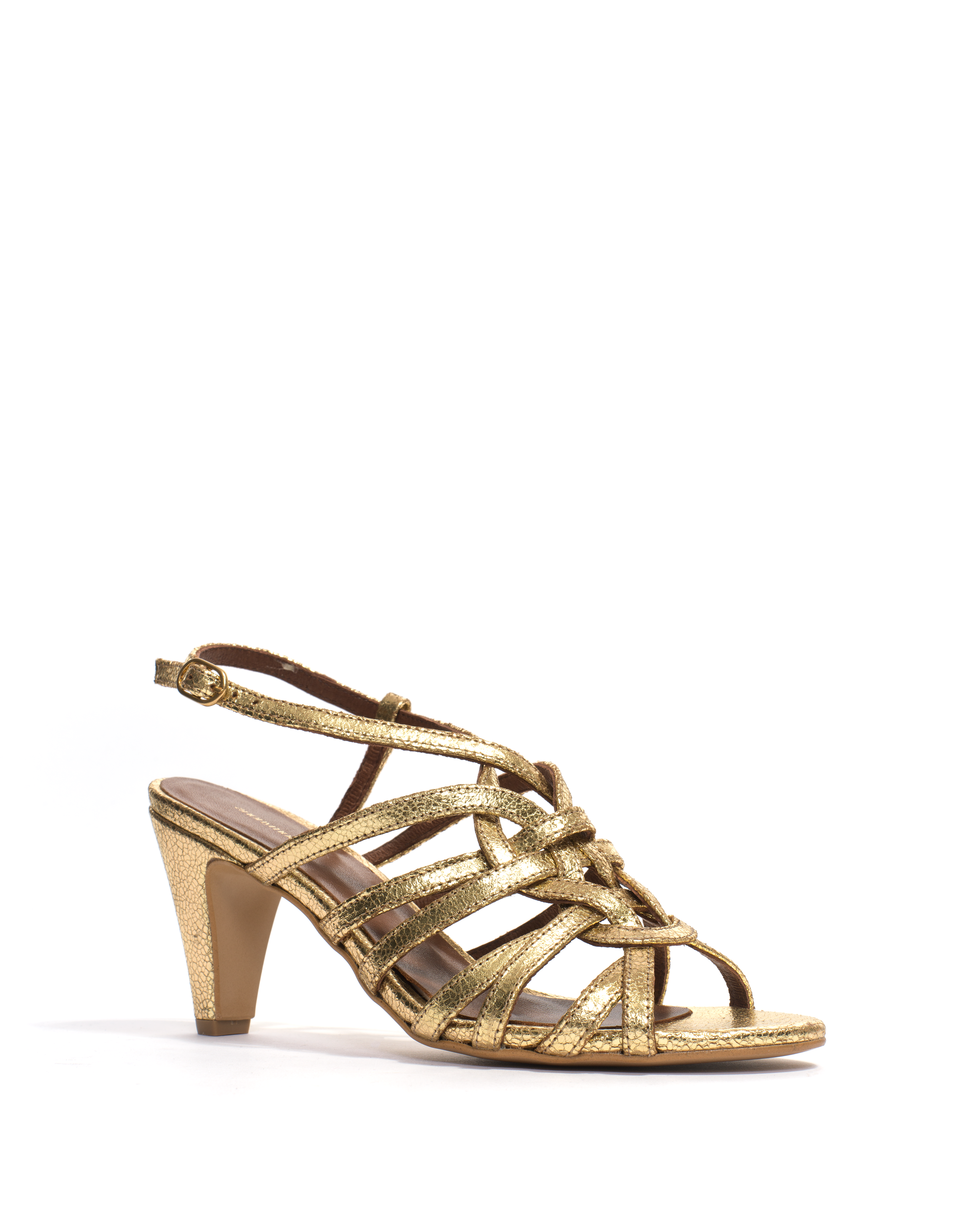 Vickey 75 Crackled metallic goat Gold