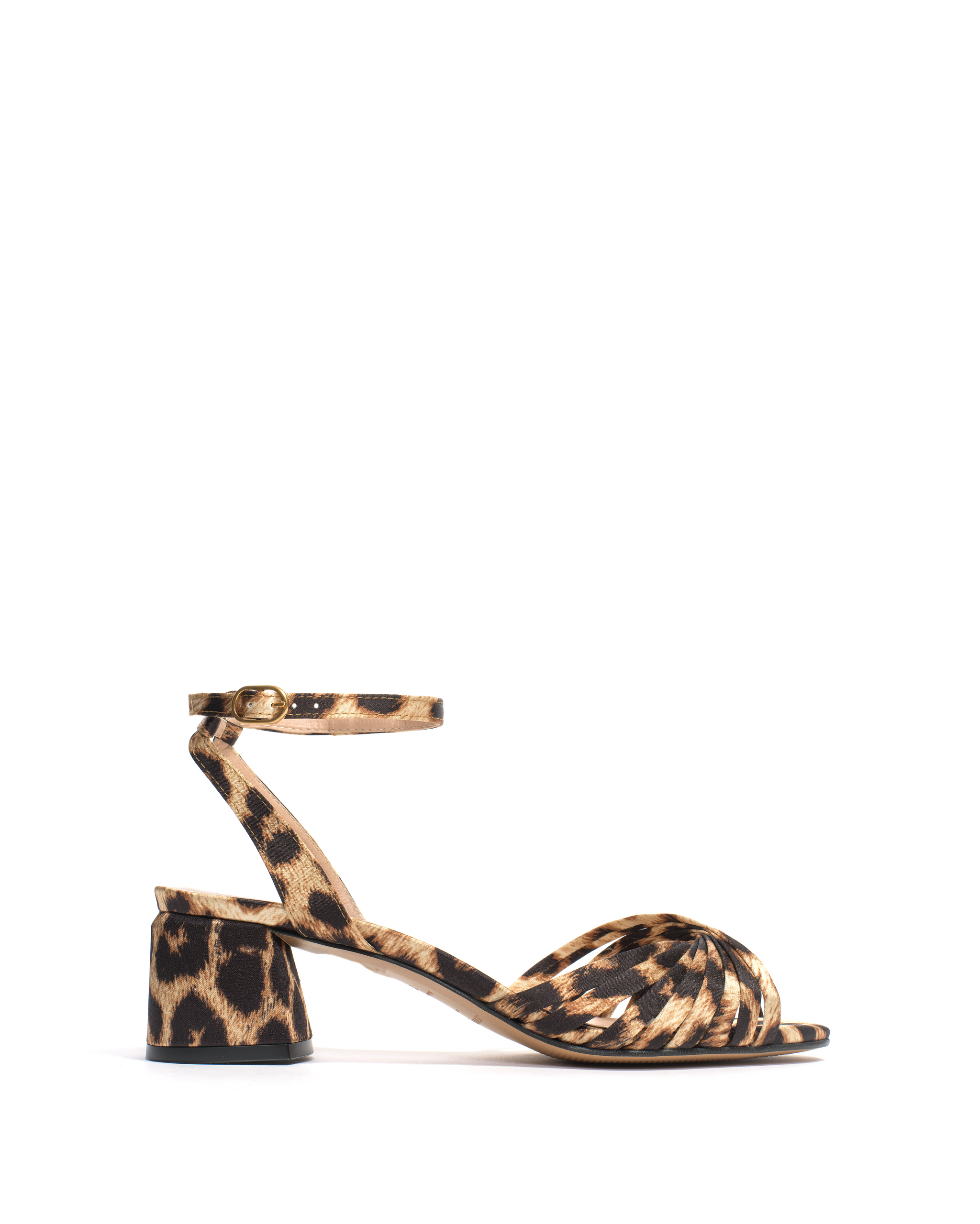 Margriet Satin print vegan Leopard - Anonymous Copenhagen