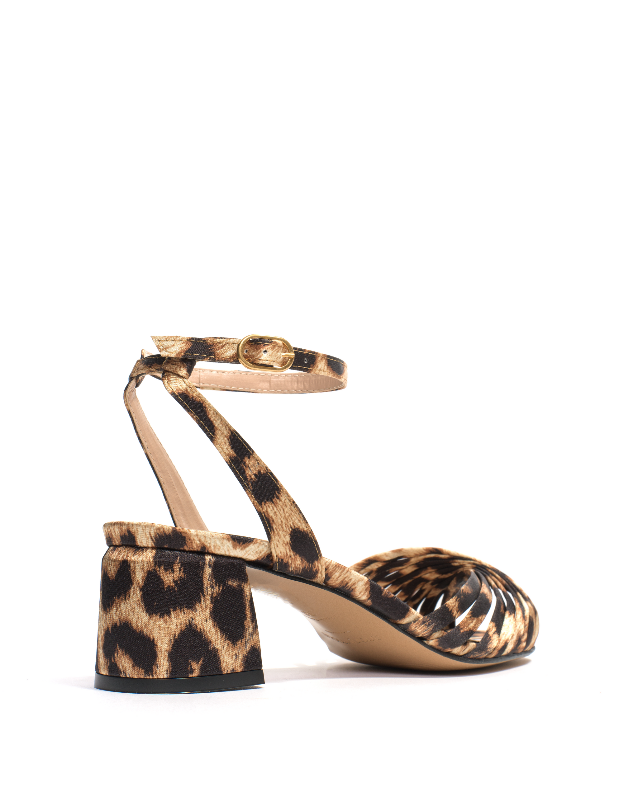 Margriet Satin print vegan Leopard - Anonymous Copenhagen
