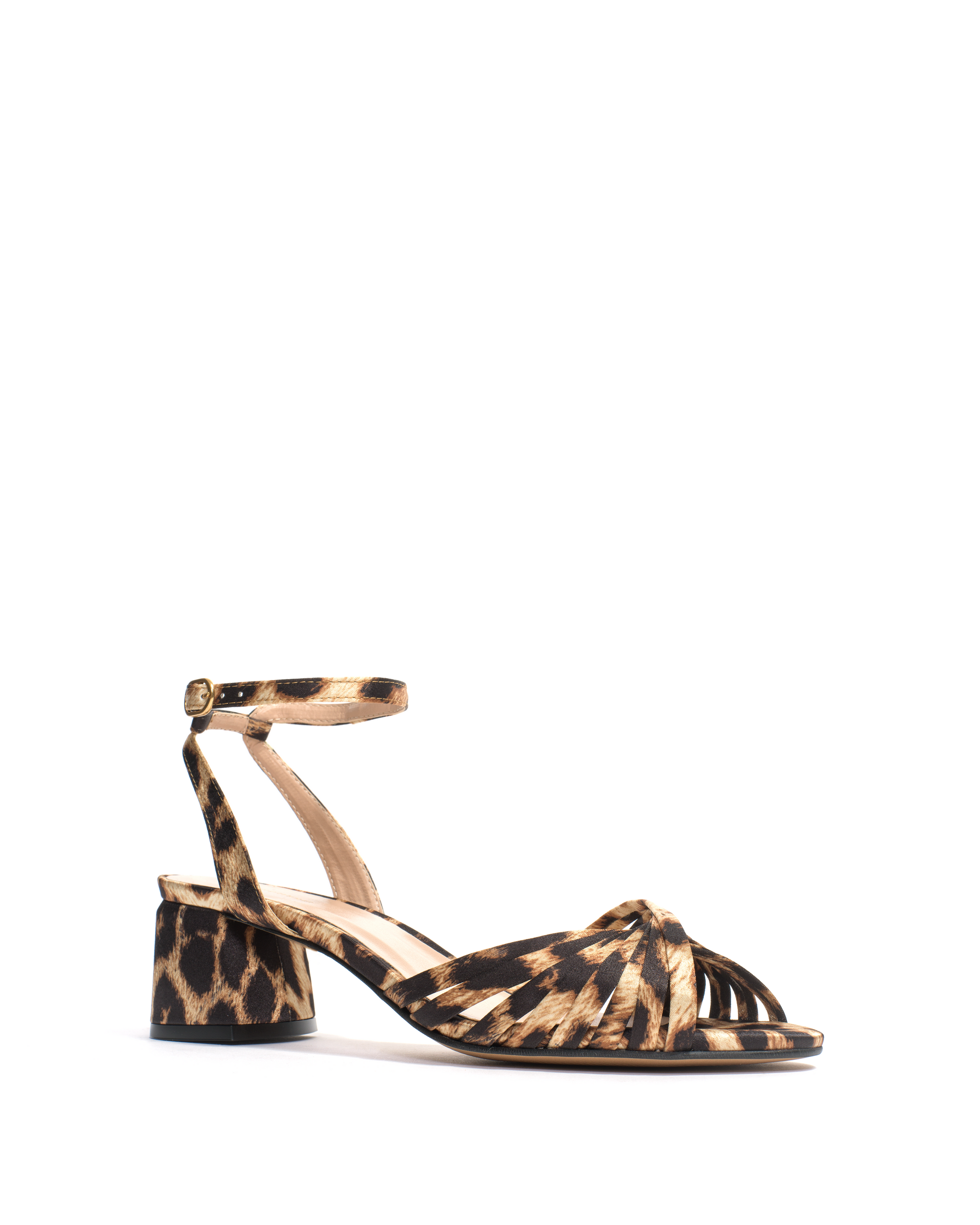 Margriet Satin print vegan Leopard - Anonymous Copenhagen