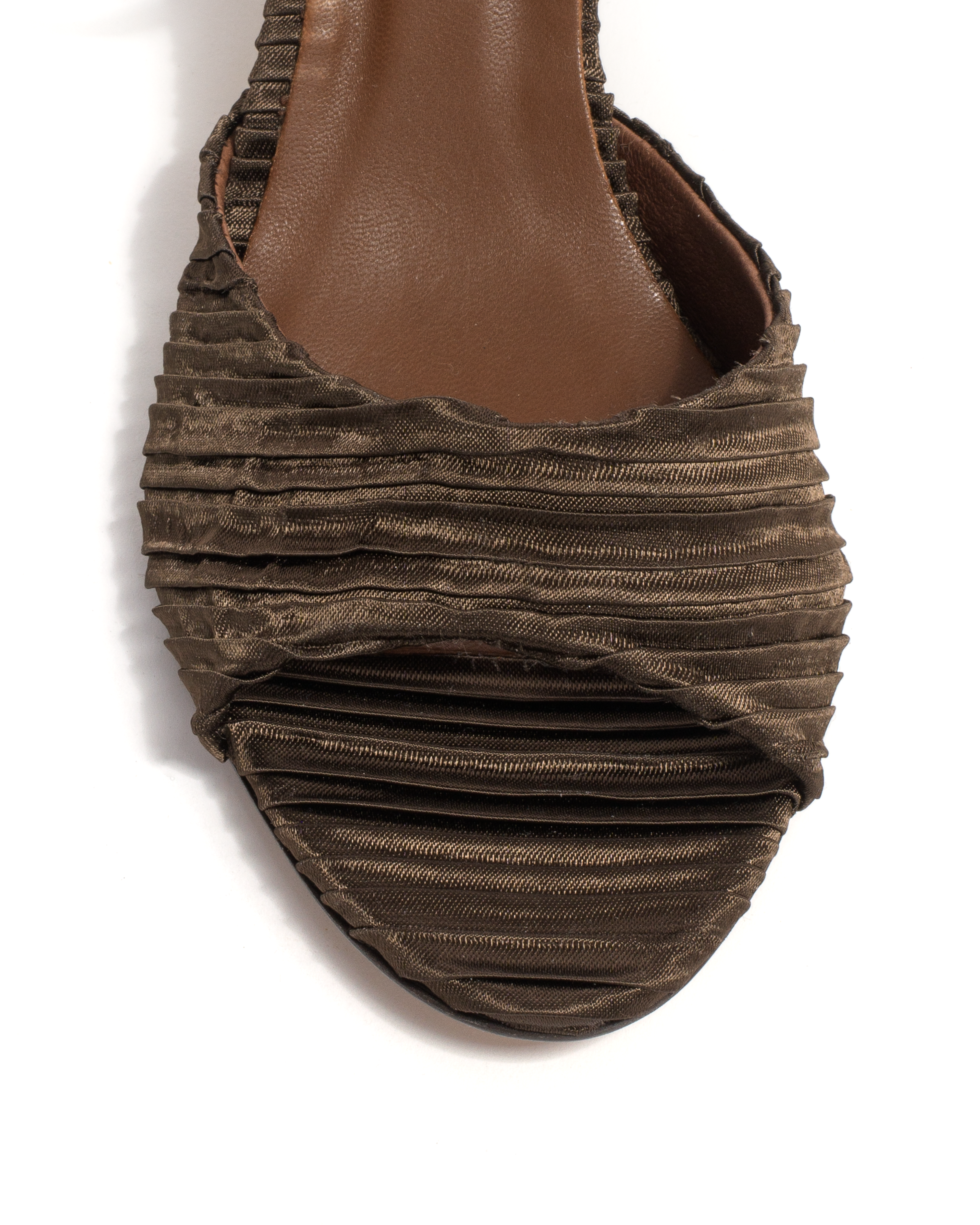 Jolie 55 Pleated satin Espresso brown