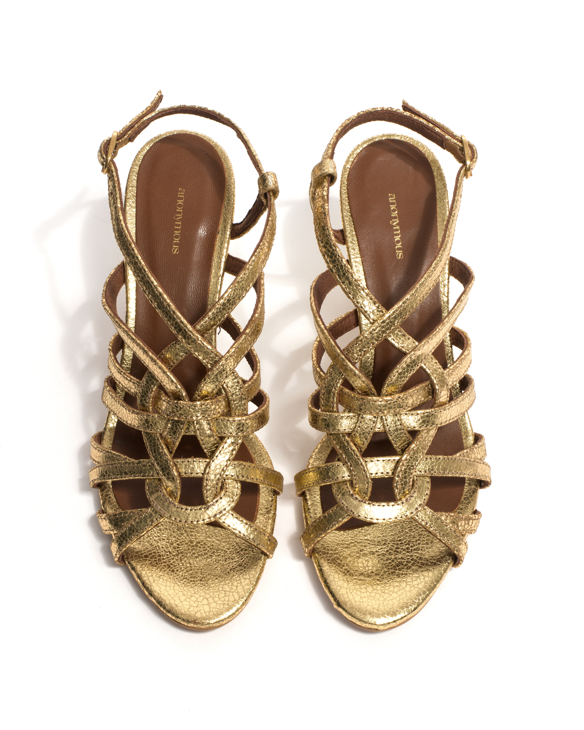 Vickey 75 Crackled metallic goat Gold - Anonymous Copenhagen