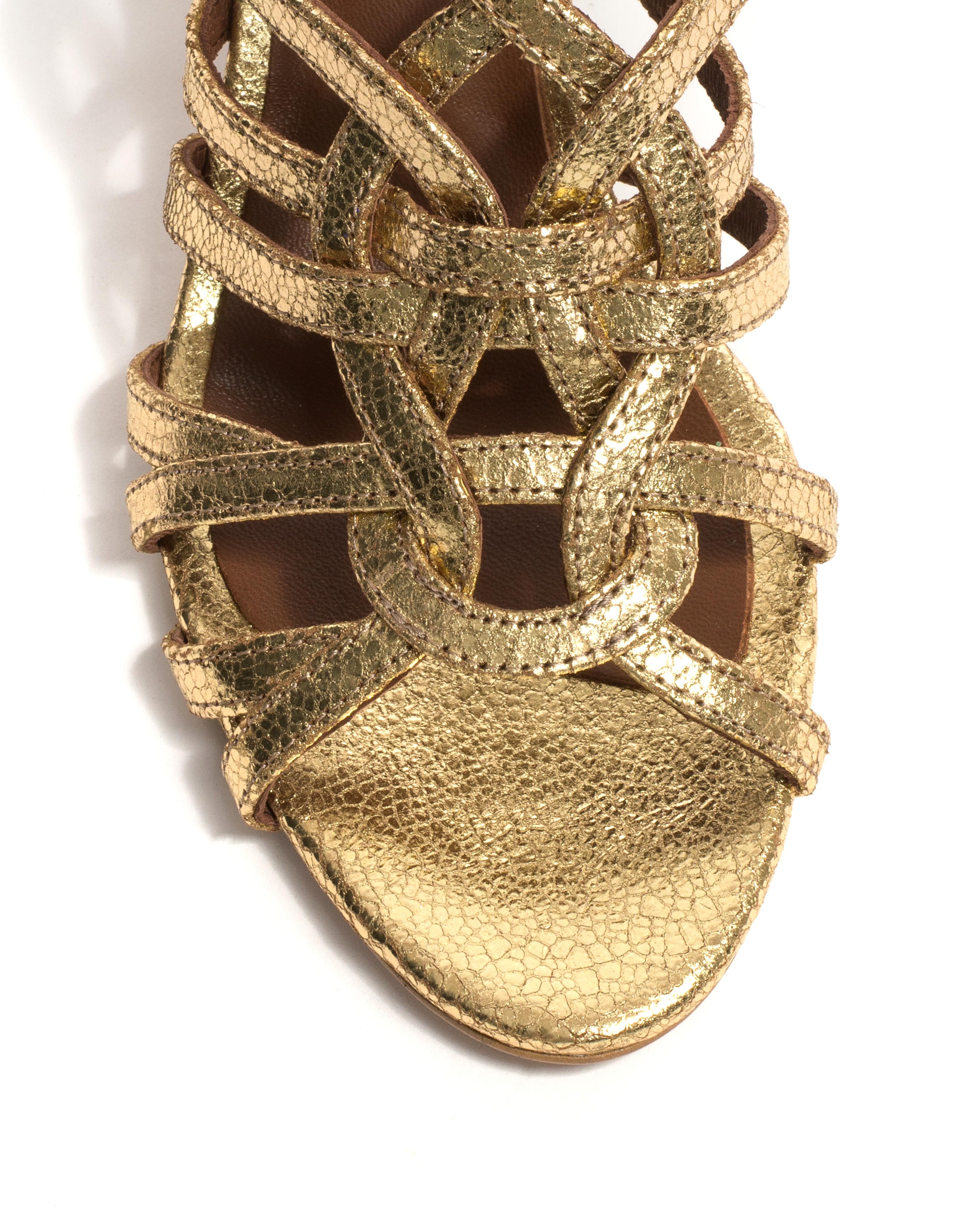 Vickey 75 Crackled metallic goat Gold