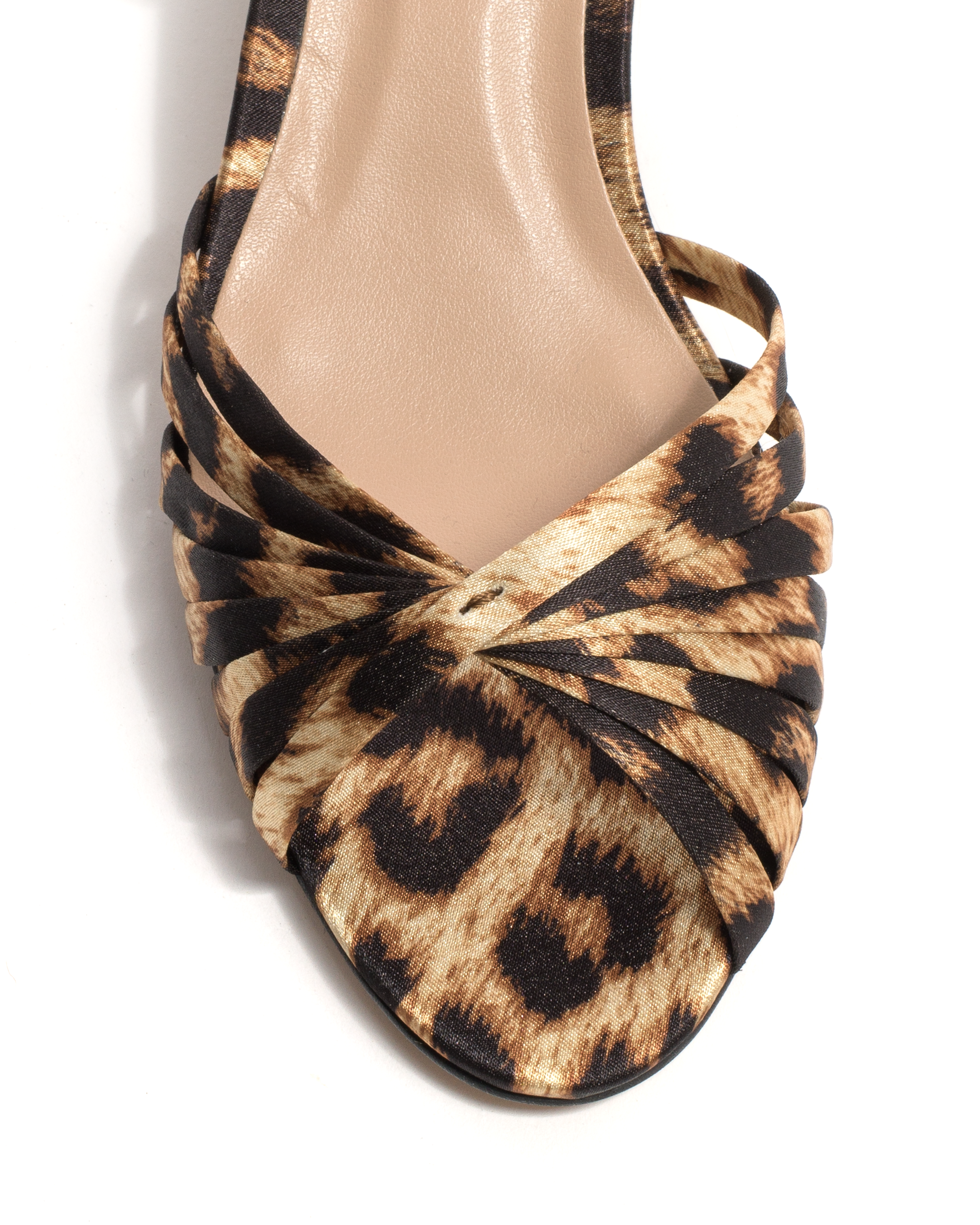 Margriet Satin print vegan Leopard