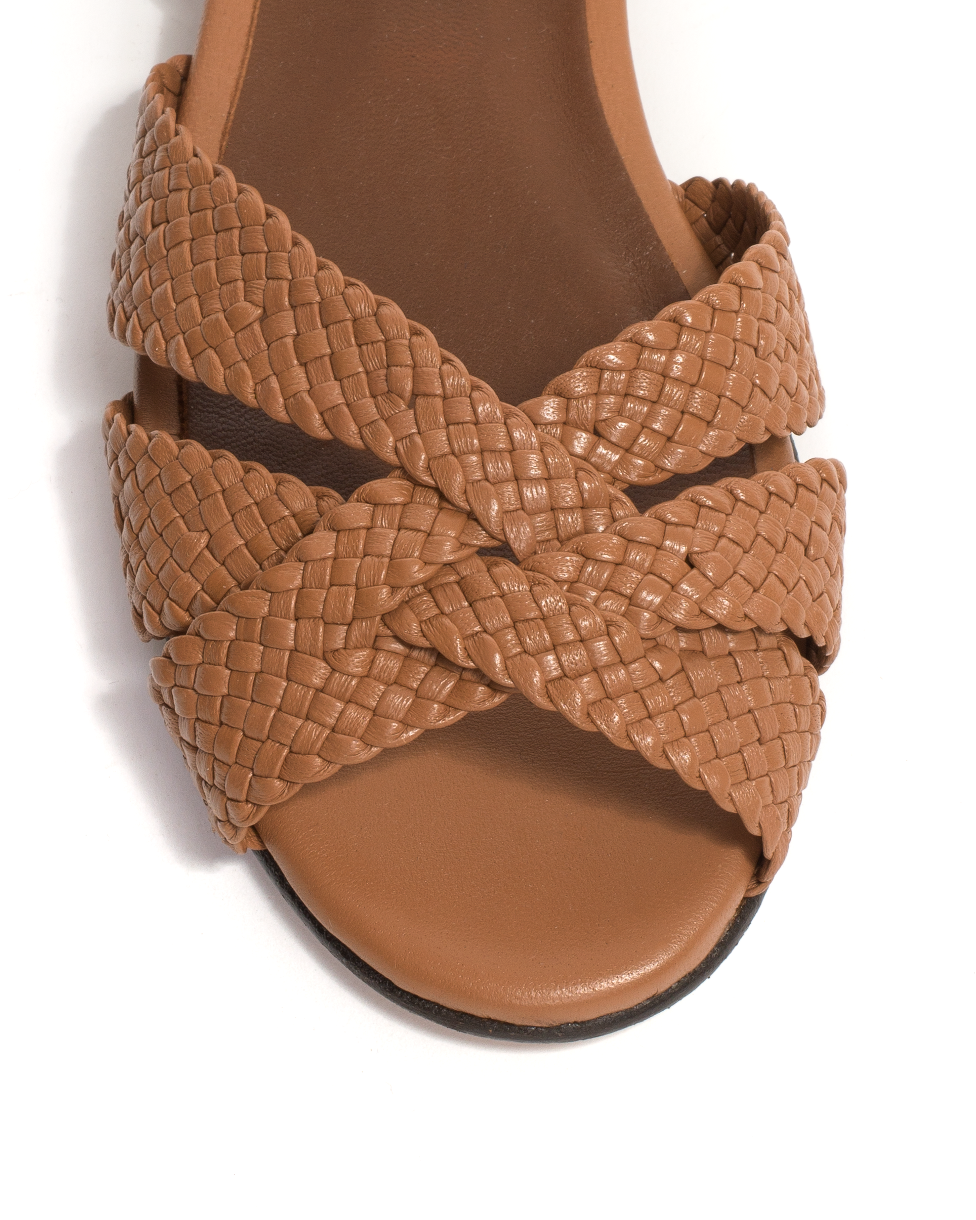 Sanni 20 hand-braided Hand-braided leather Caramel