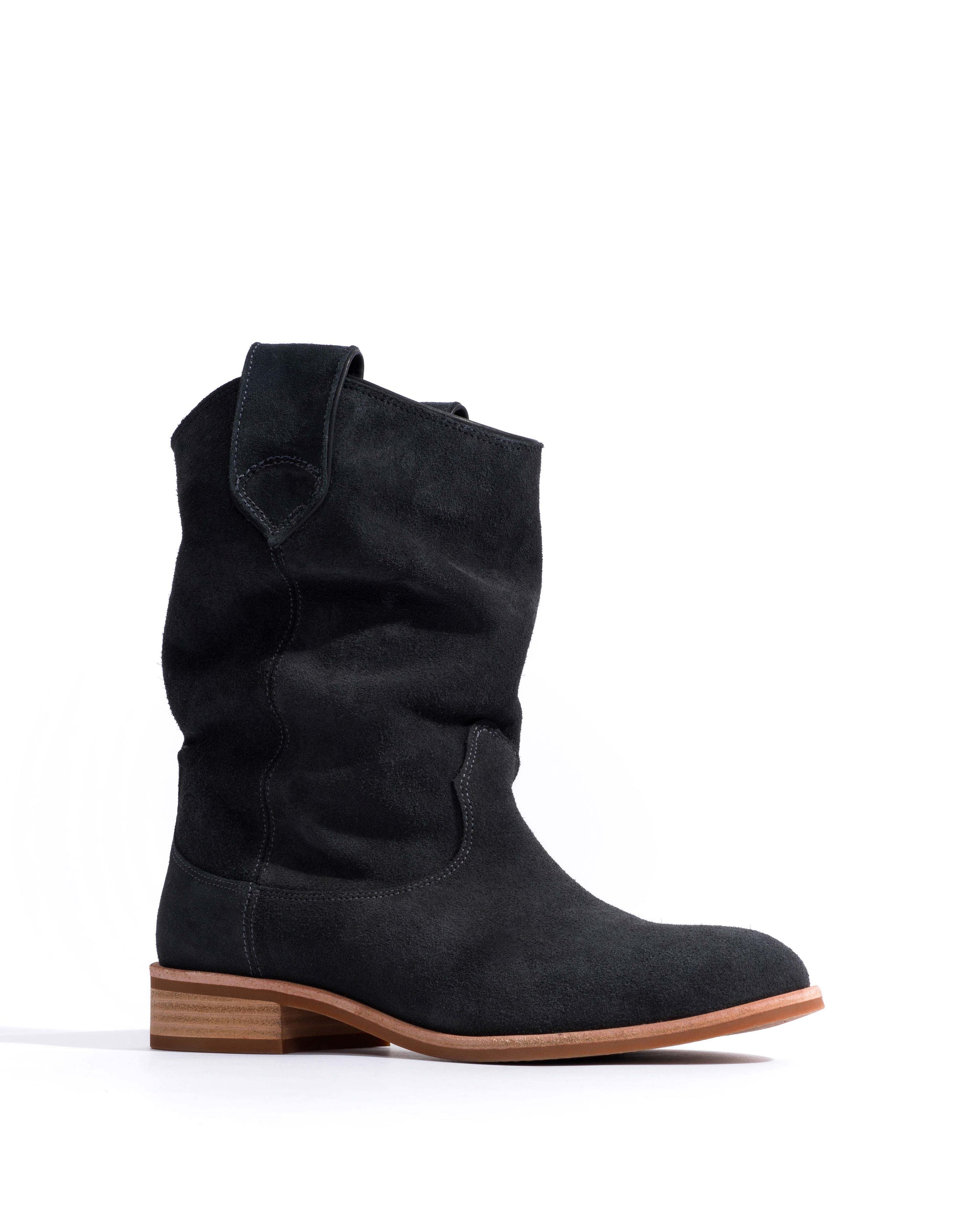 Claudia Calf suede Off black - Anonymous Copenhagen Ankle boots