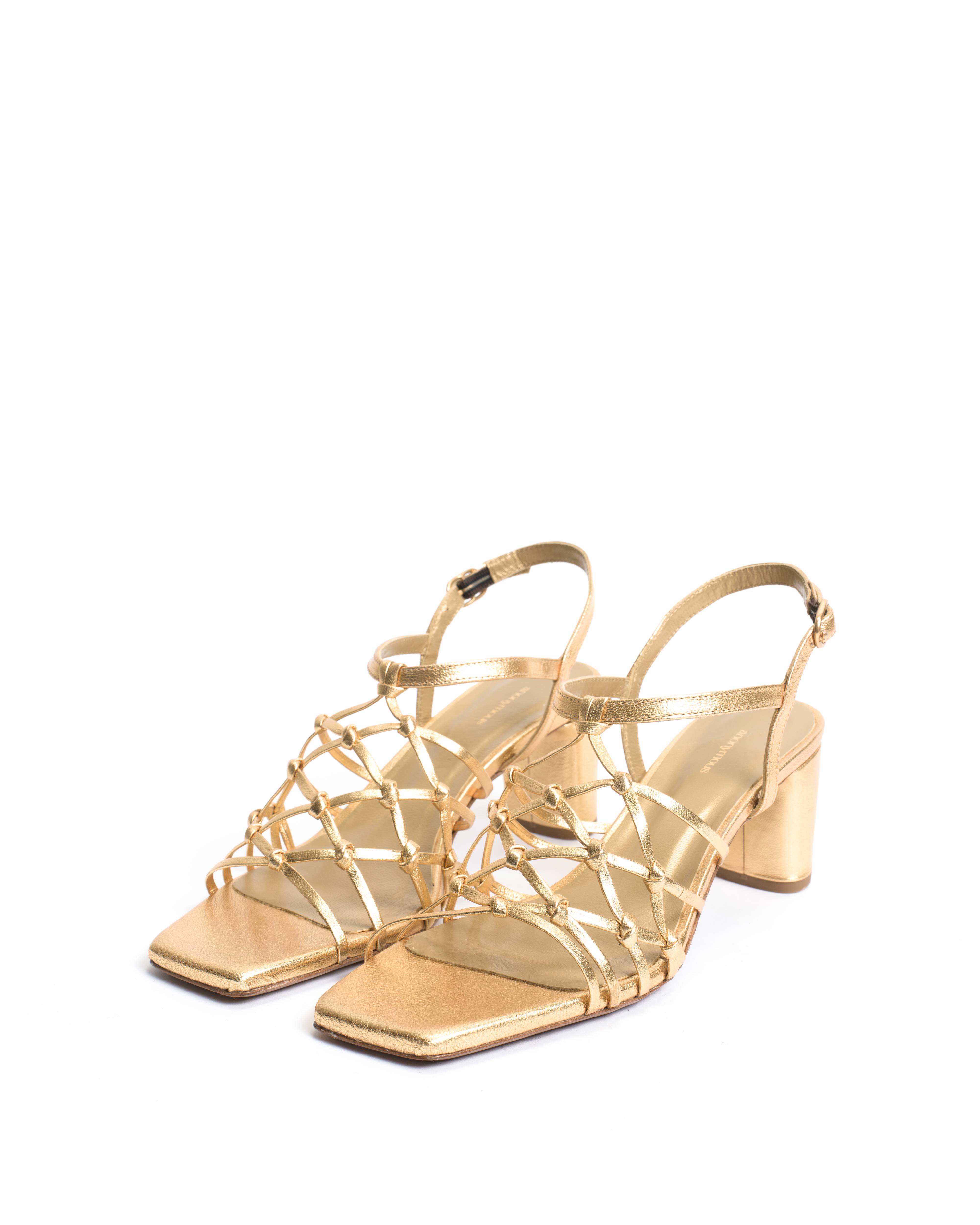 Coco 60 hand-braided Hand-braided leather Gold