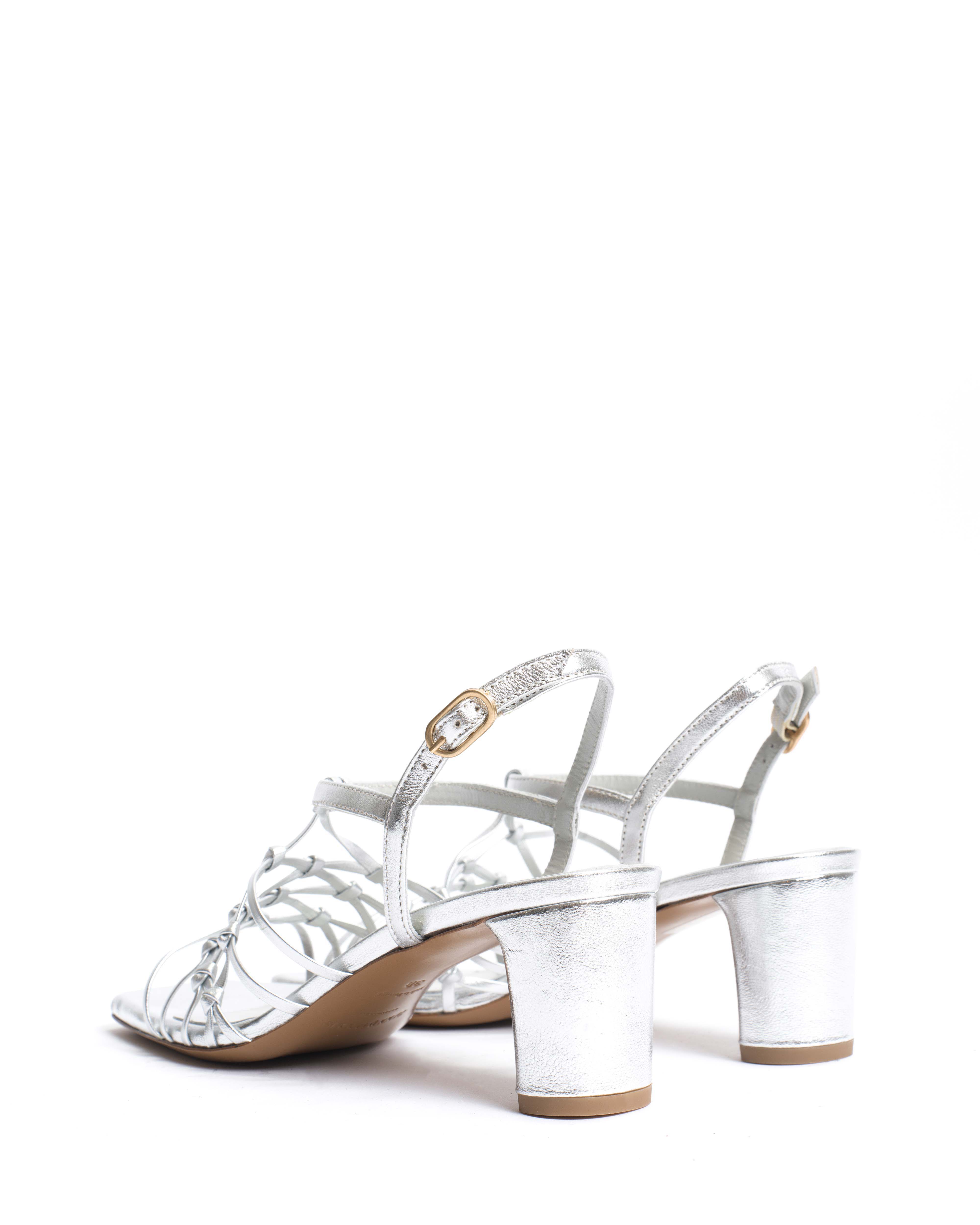 Coco 60 hand-braided Hand-braided leather Silver