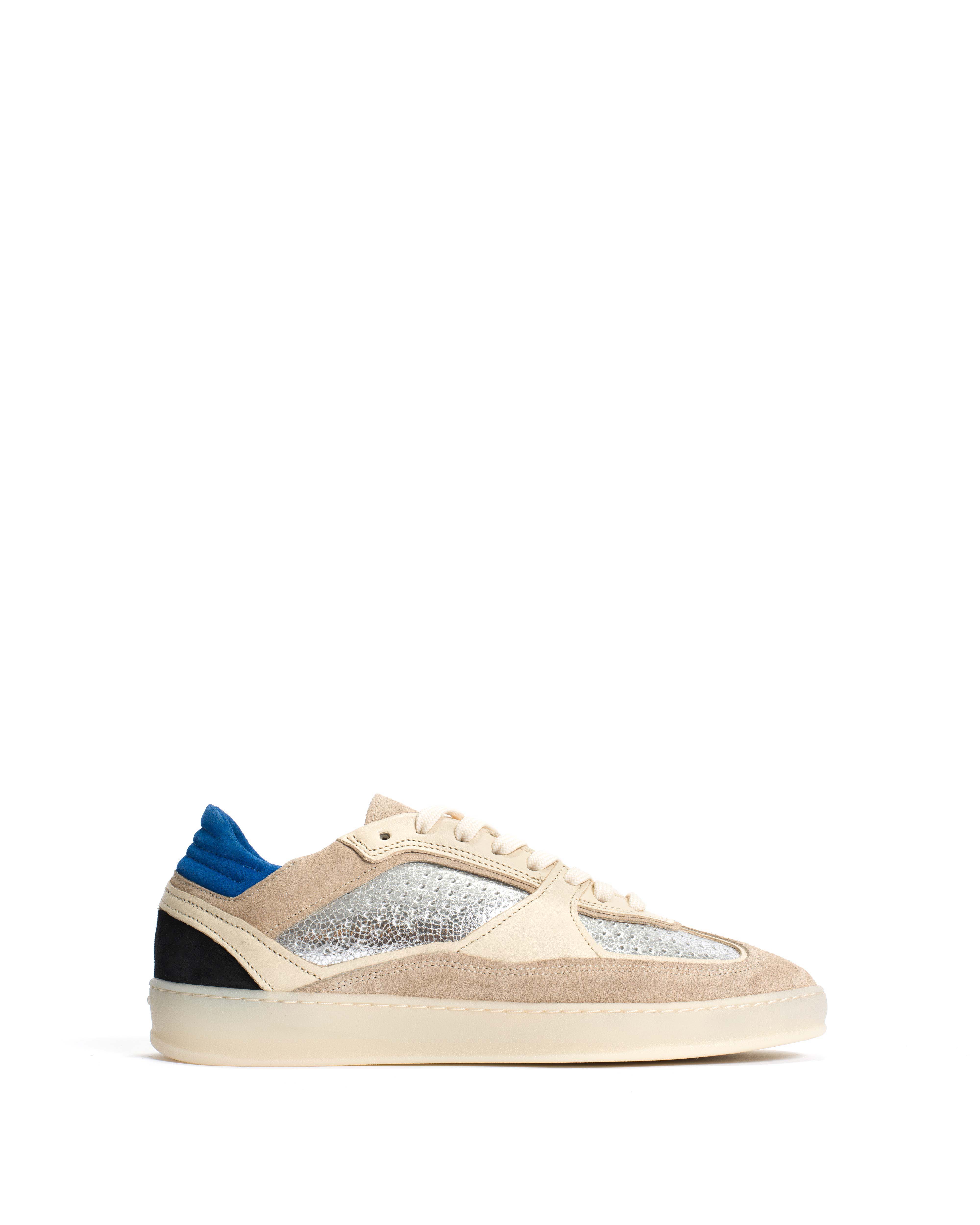 Dabbie Calf suede & mix White sand & silver mix