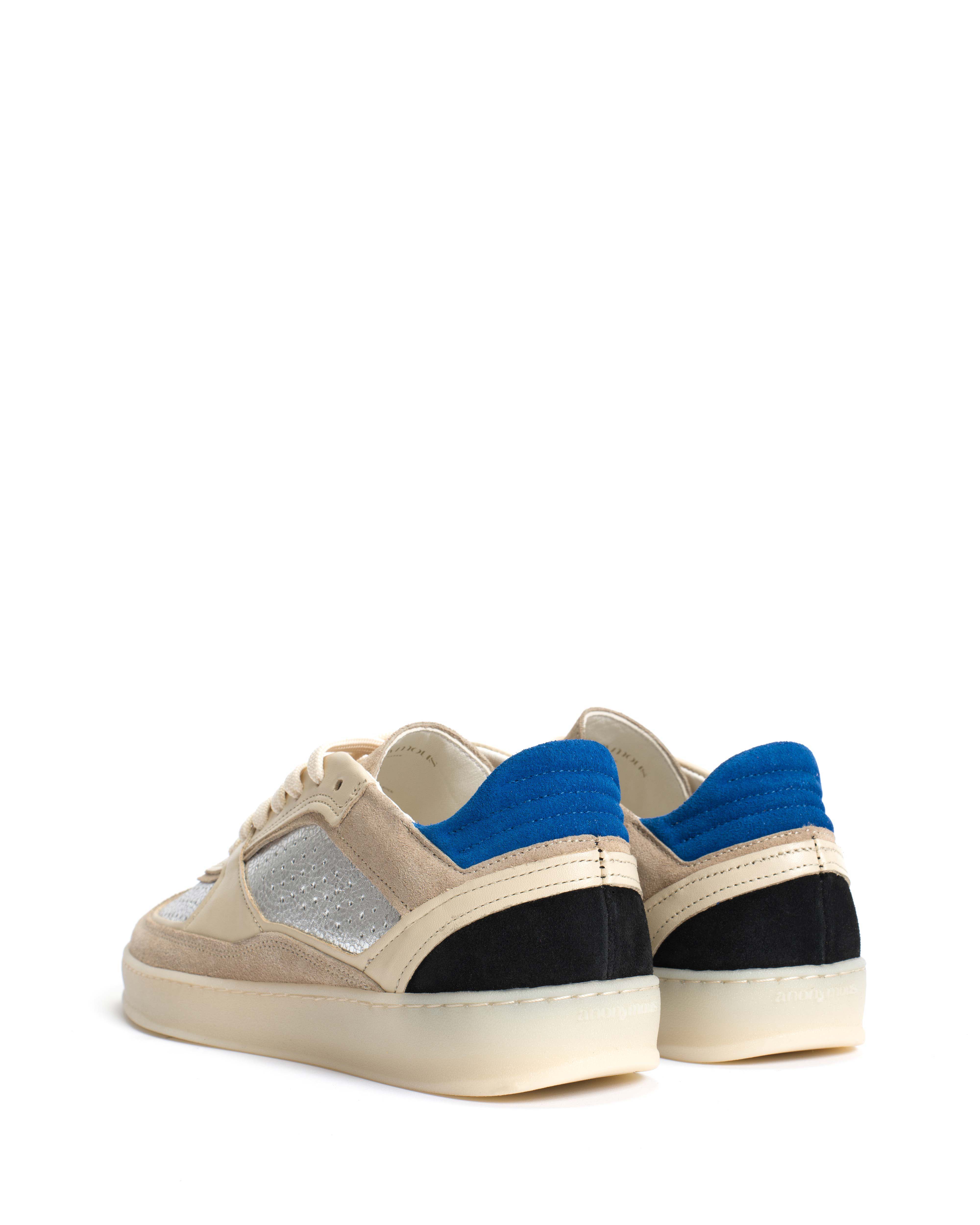 Dabbie Calf suede & mix White sand & silver mix