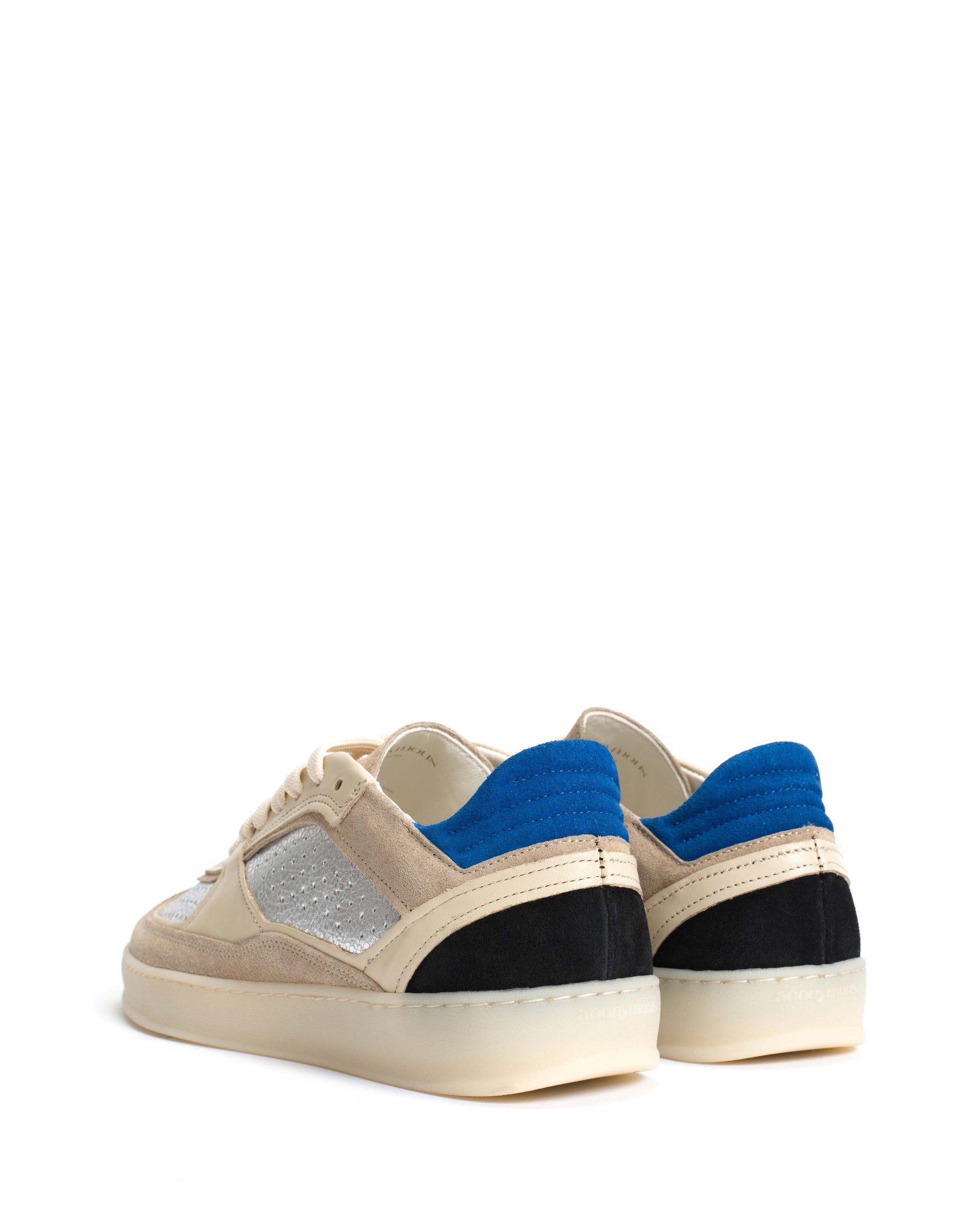 Dabbie Calf suede & mix White sand & silver mix - Anonymous Copenhagen