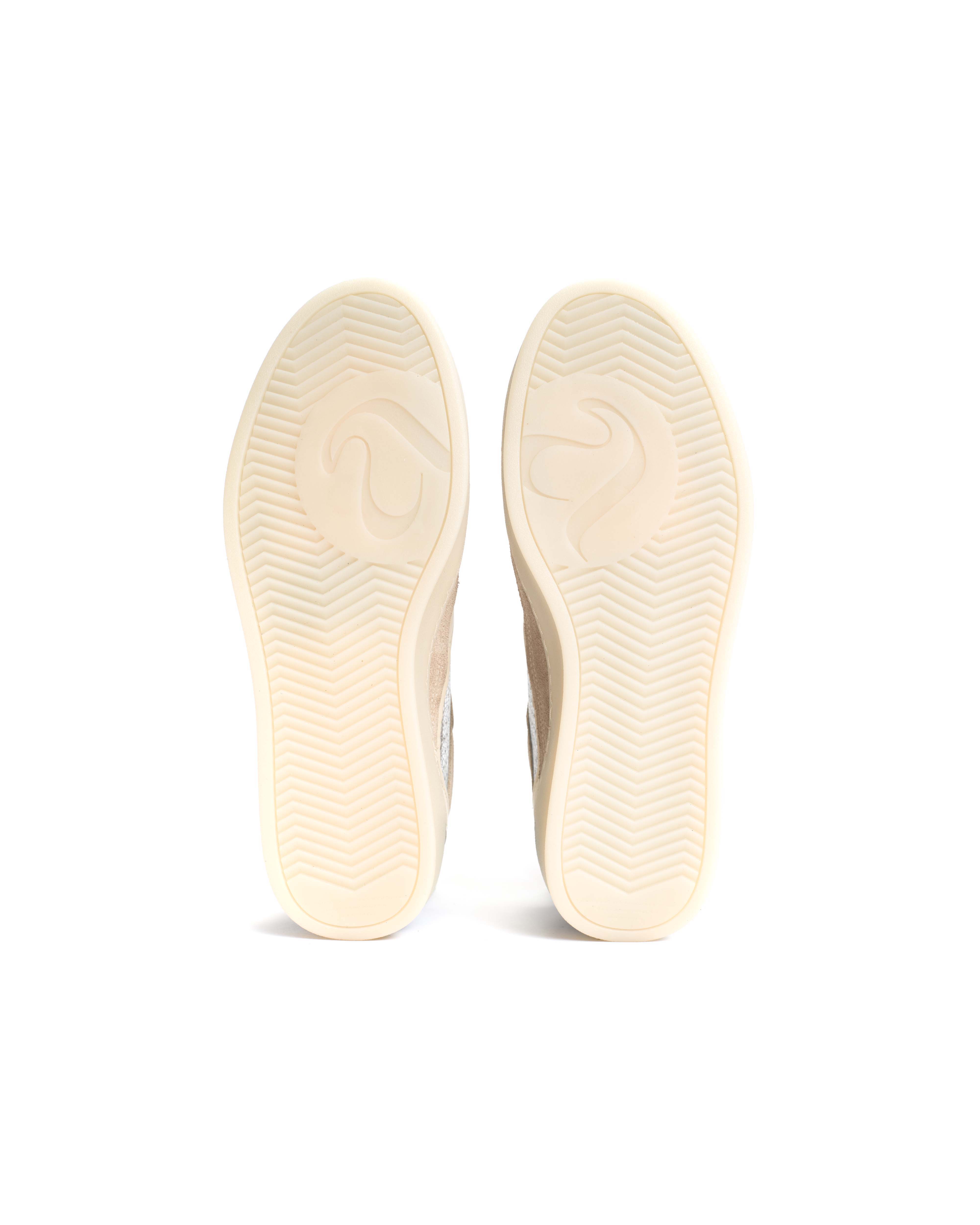 Dabbie Calf suede & mix White sand & silver mix