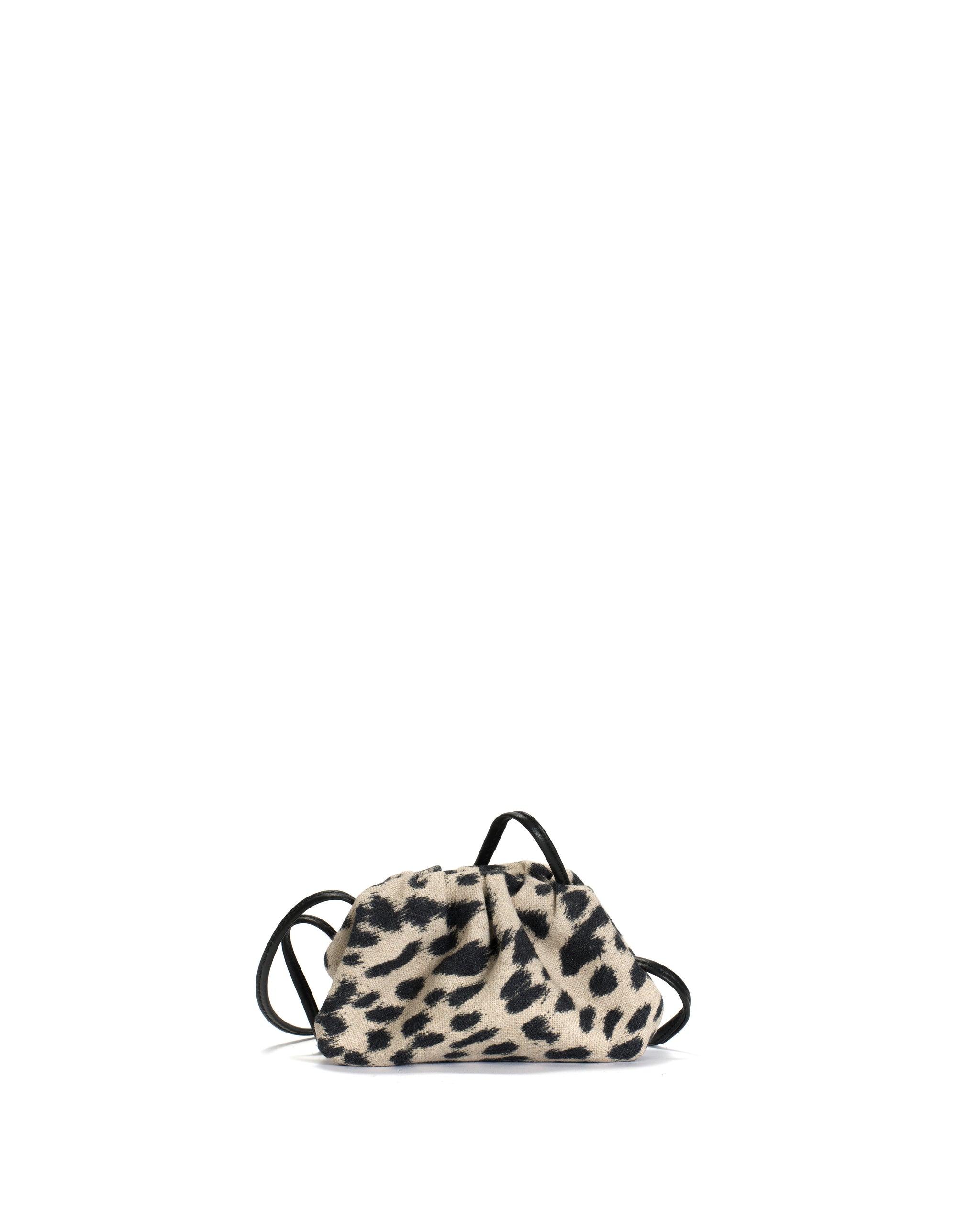 Enuice petite purse Natural cotton-linen Leopard - Anonymous Copenhagen