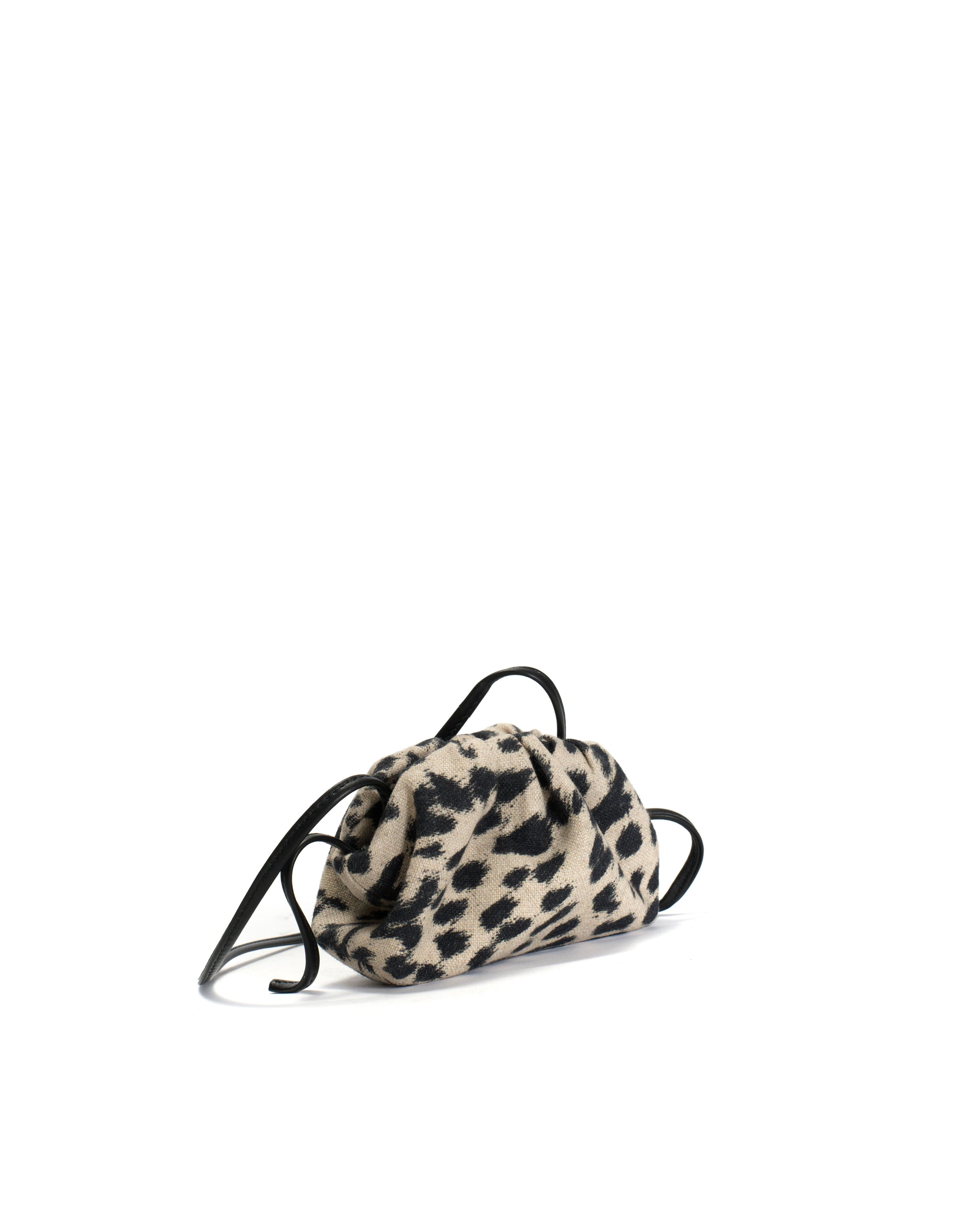 Enuice petite purse Natural cotton-linen Leopard - Anonymous Copenhagen