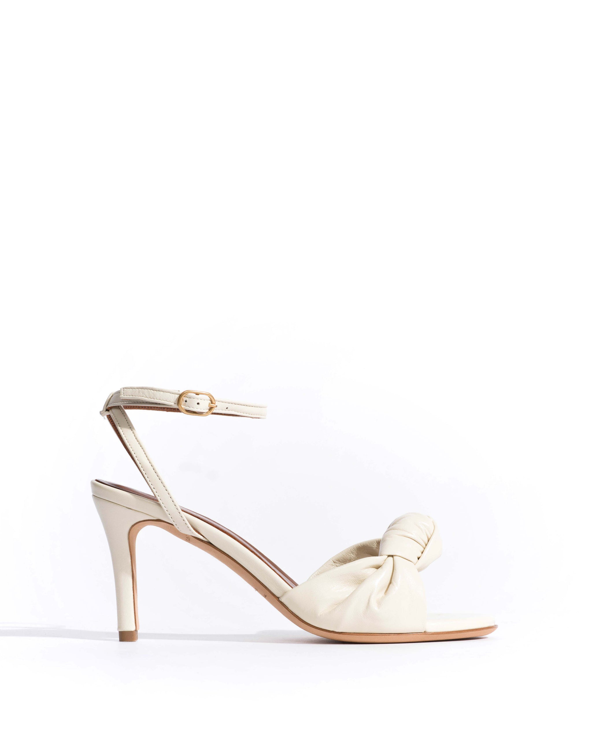 Aliza 75 Shiny lamb White sand - Anonymous Copenhagen Heels