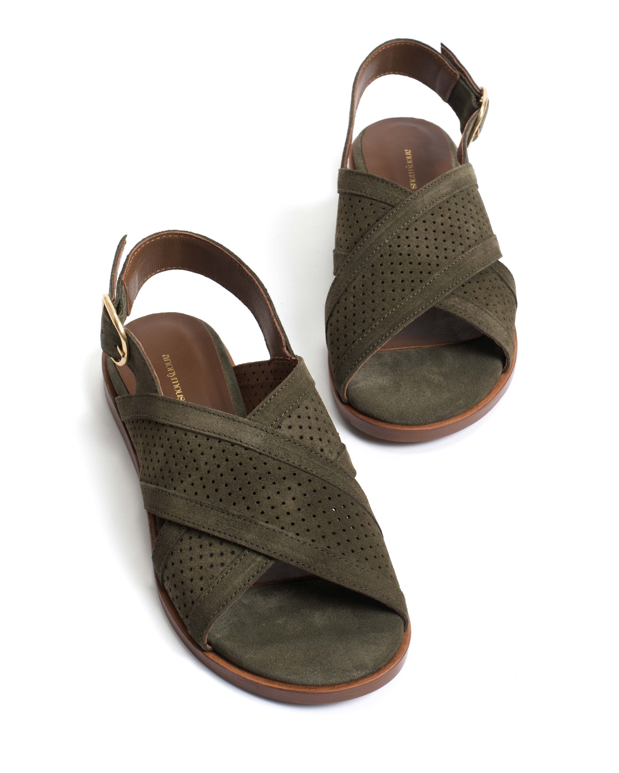 Leila 10 classic Calf suede Moss green - Anonymous Copenhagen