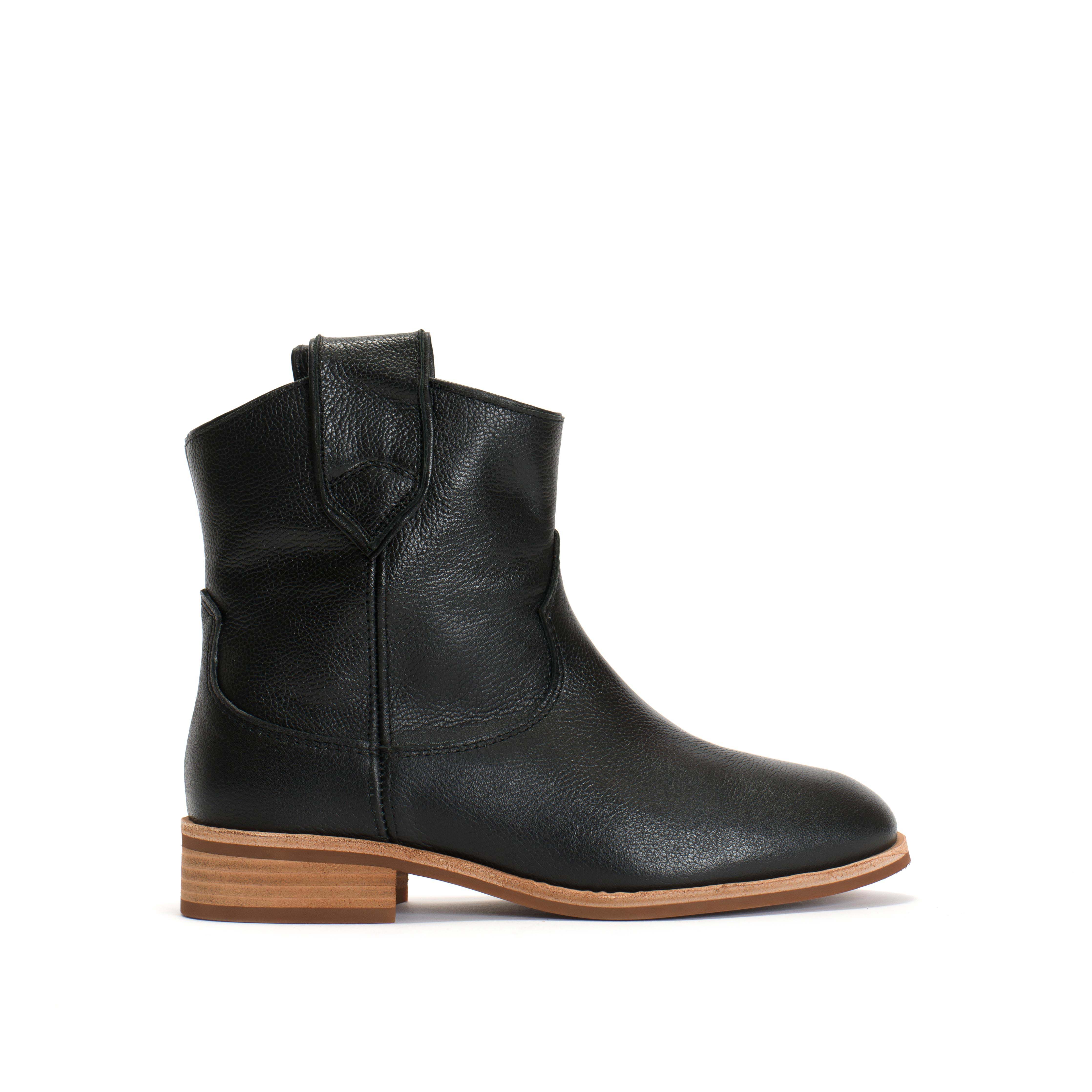 Monja Pebbled soft calf Black