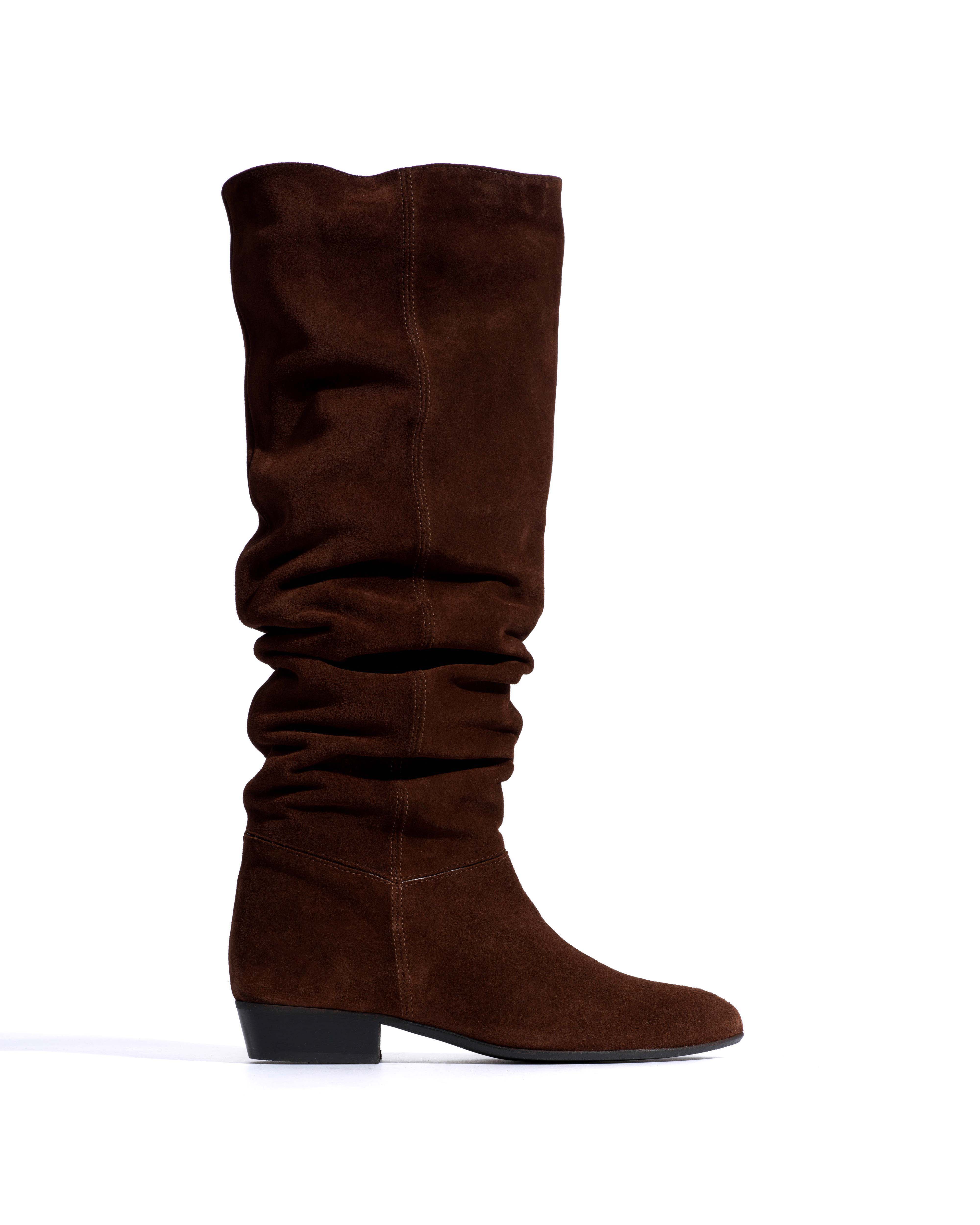 Jadah 20 Calf suede & sleek leather Chocolate