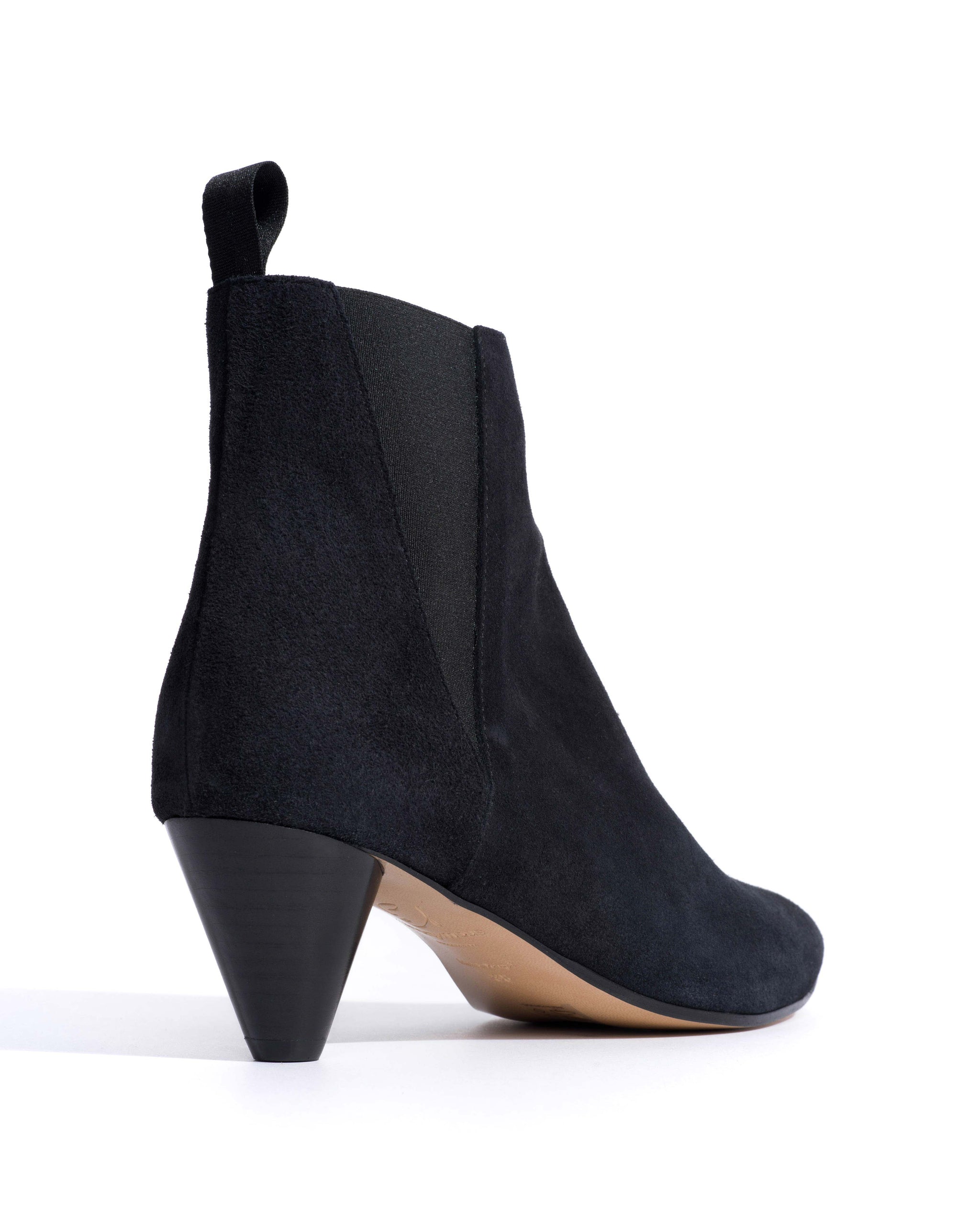 Clivia 50 cone Calf suede Off black -
