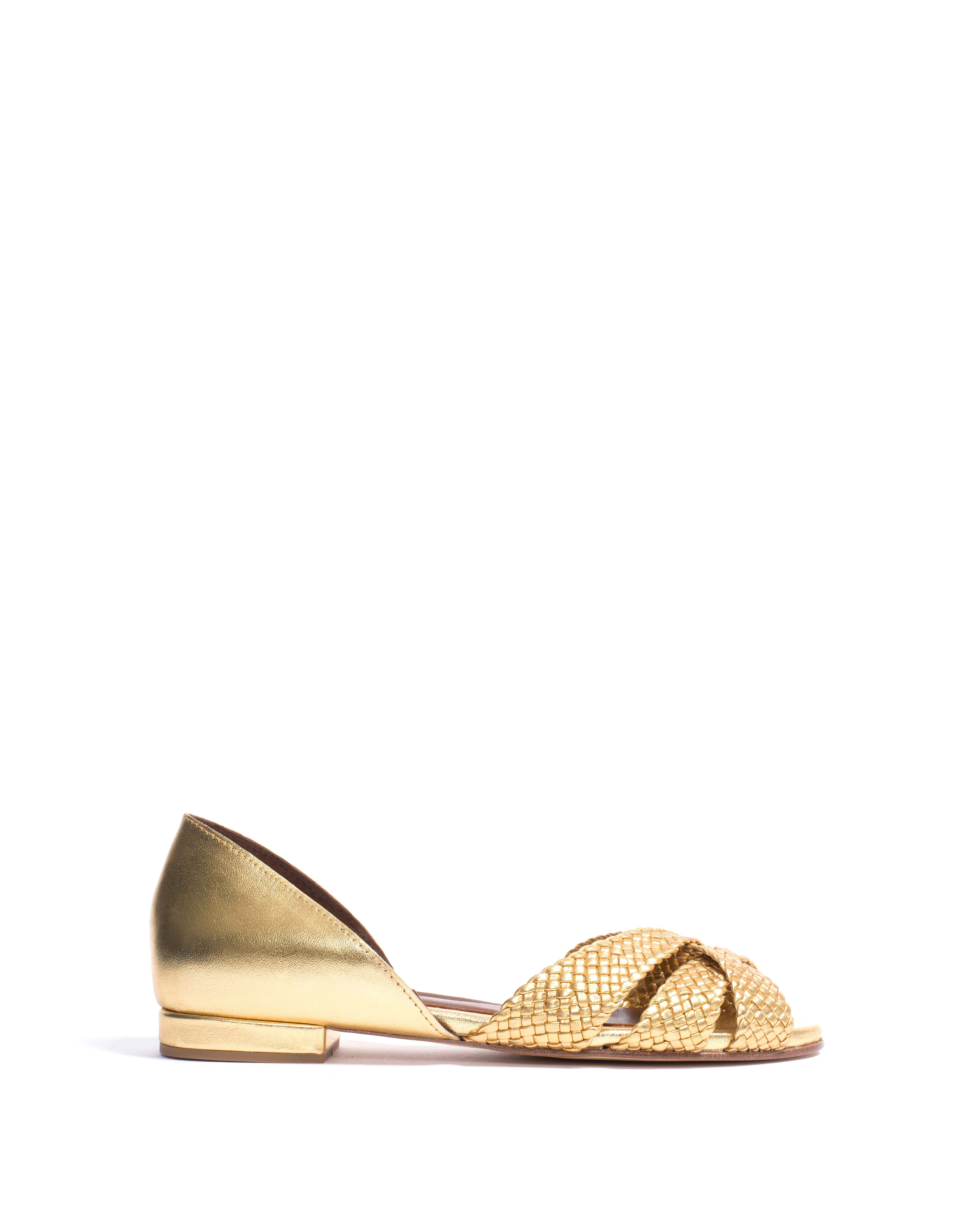 Sanni 20 hand-braided Hand-braided leather Gold