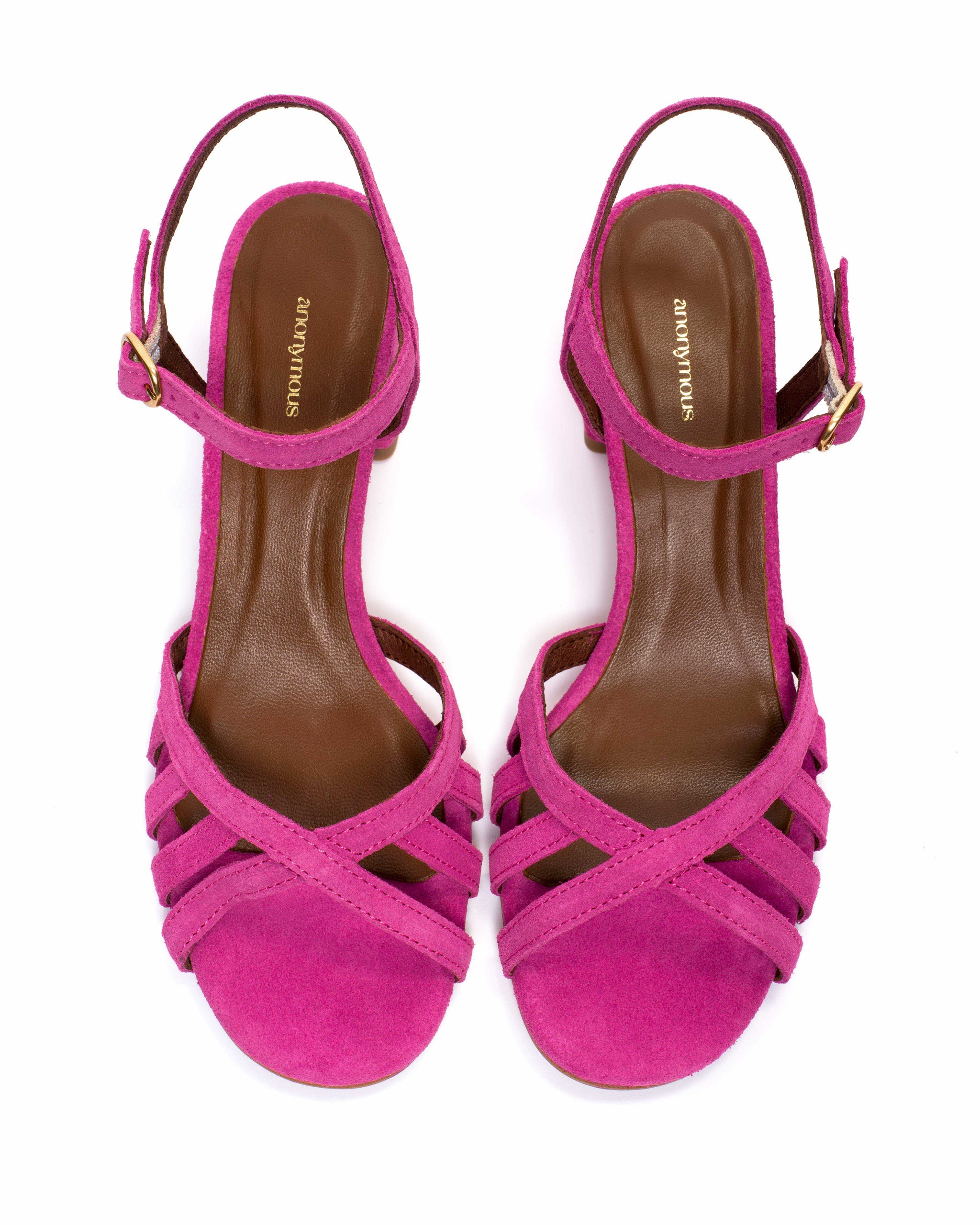 Issi 55 Calf suede Raspberry sorbet - Anonymous Copenhagen