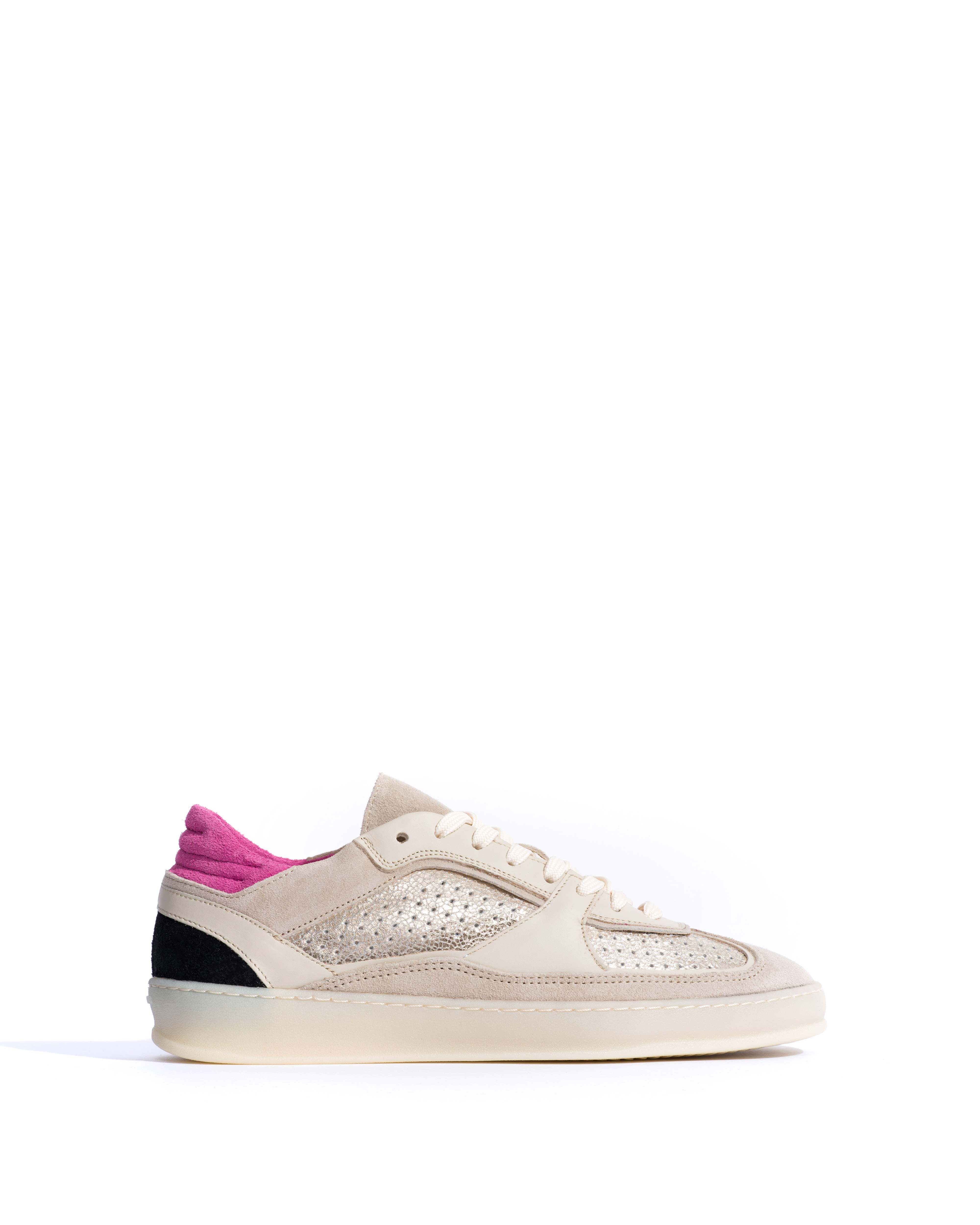Dabbie Calf suede & mix White sand & champagne mix