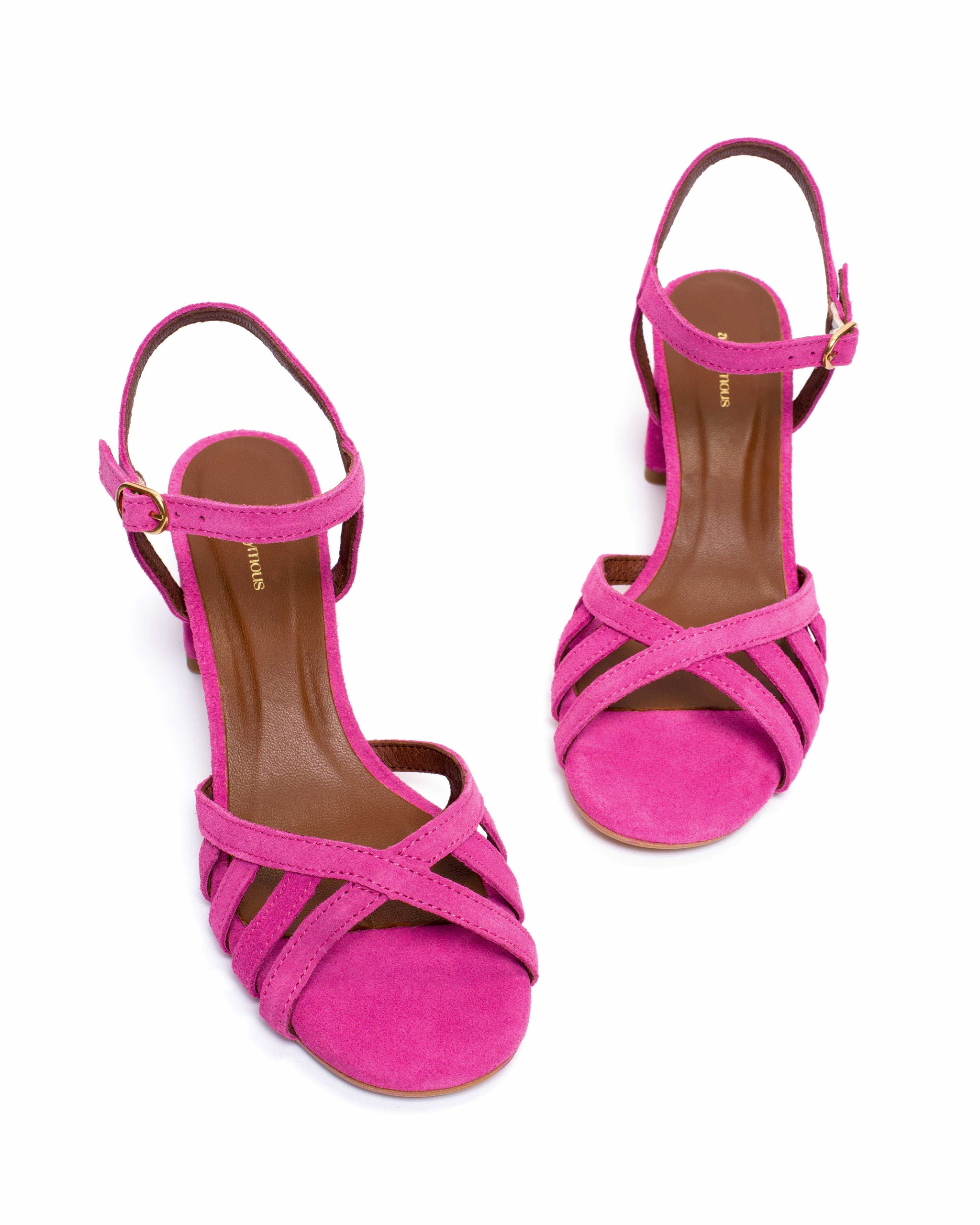 Issi 55 Calf suede Raspberry sorbet - Anonymous Copenhagen