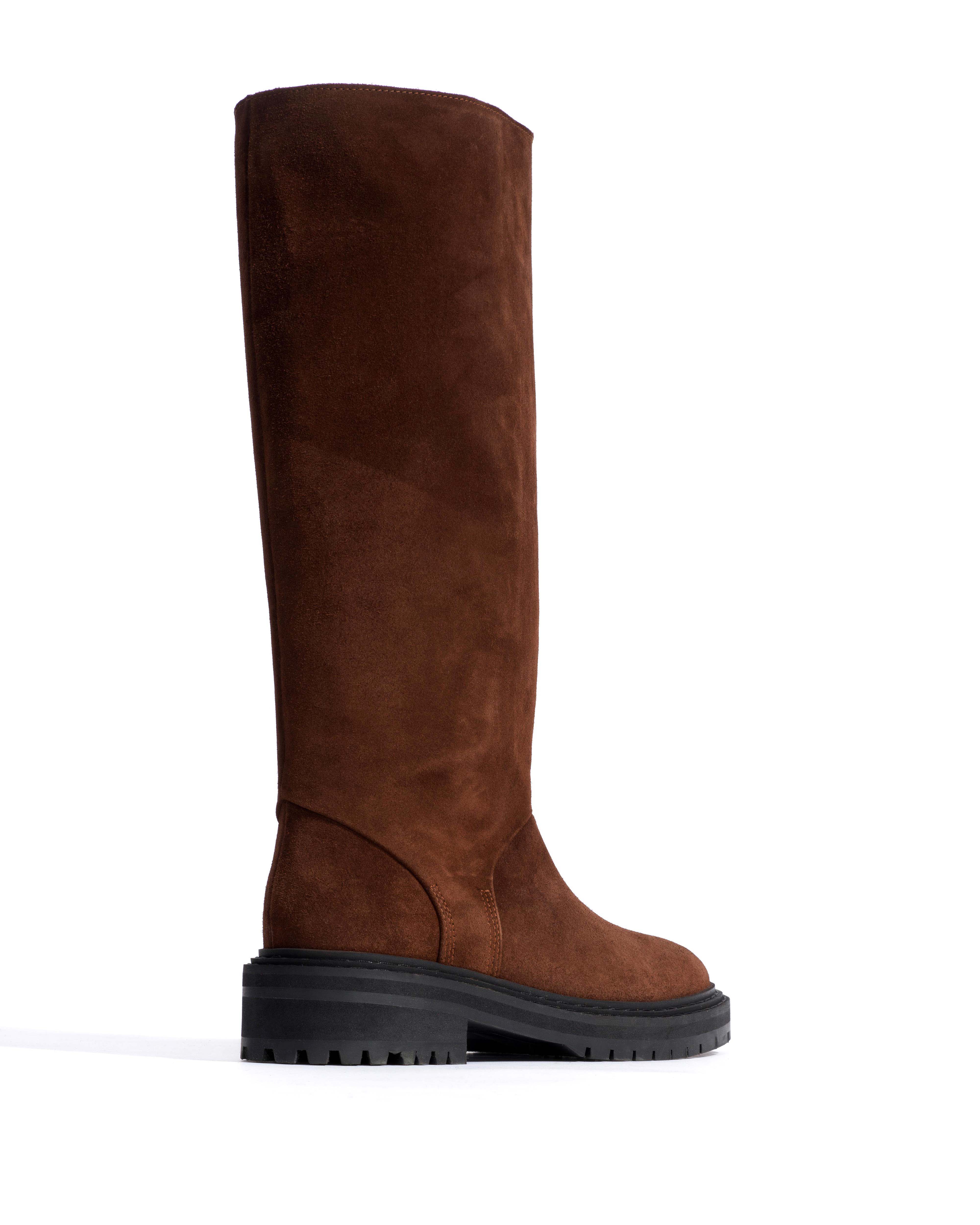 Vivian Calf suede Chocolate