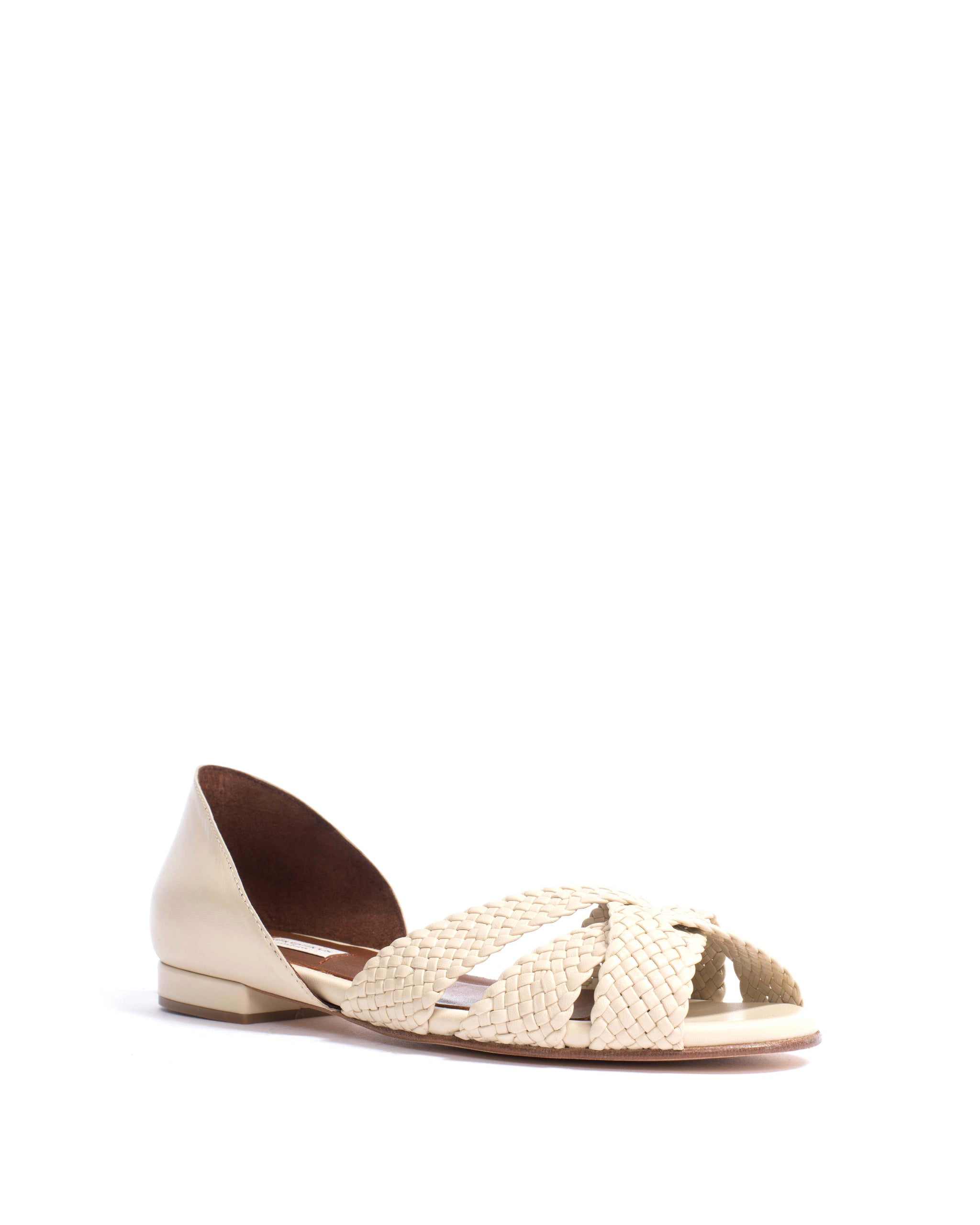 Sanni 20 hand-braided Hand-braided leather White sand - Anonymous Copenhagen Shoes