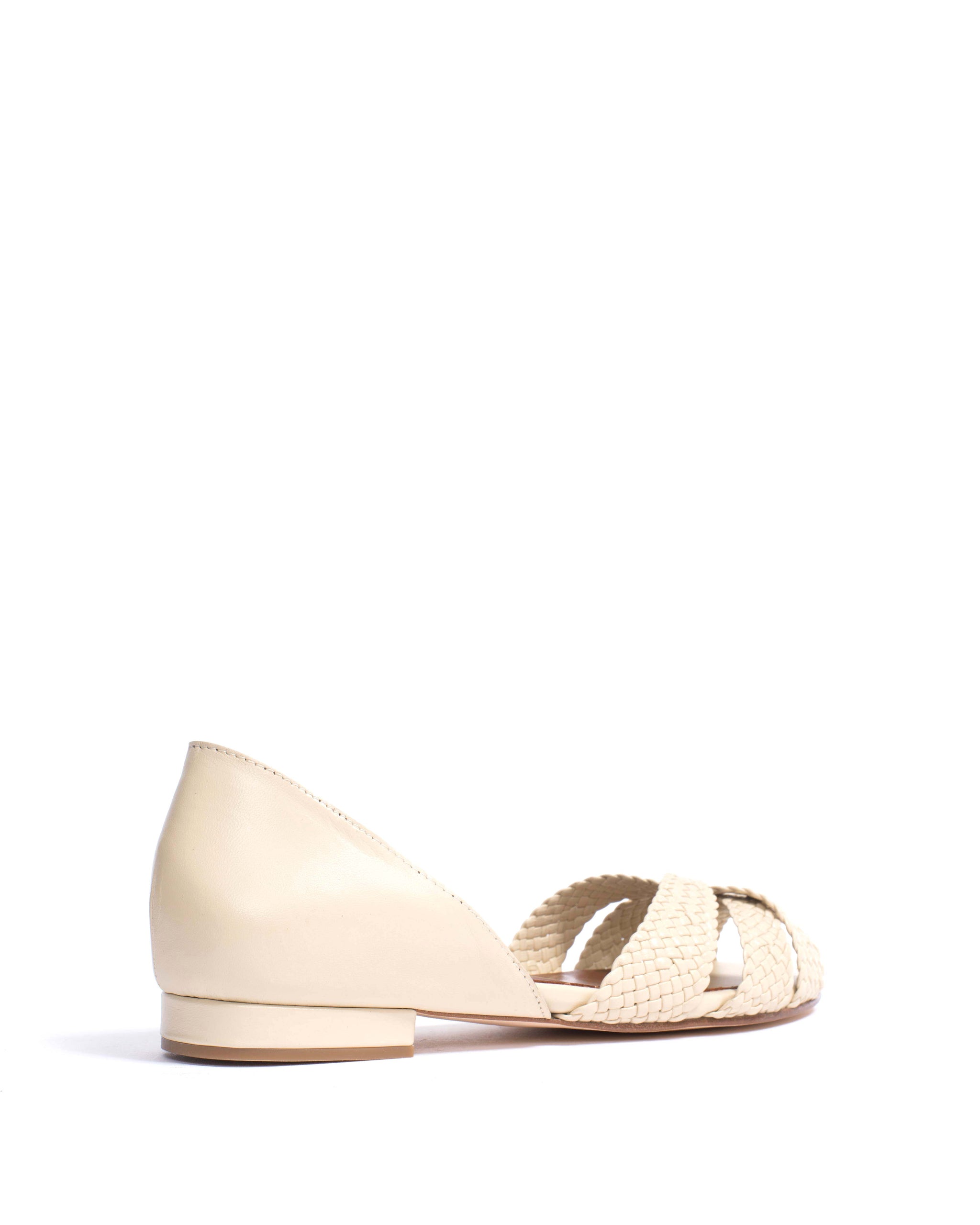 Sanni 20 hand-braided Hand-braided leather White sand - Anonymous Copenhagen Shoes
