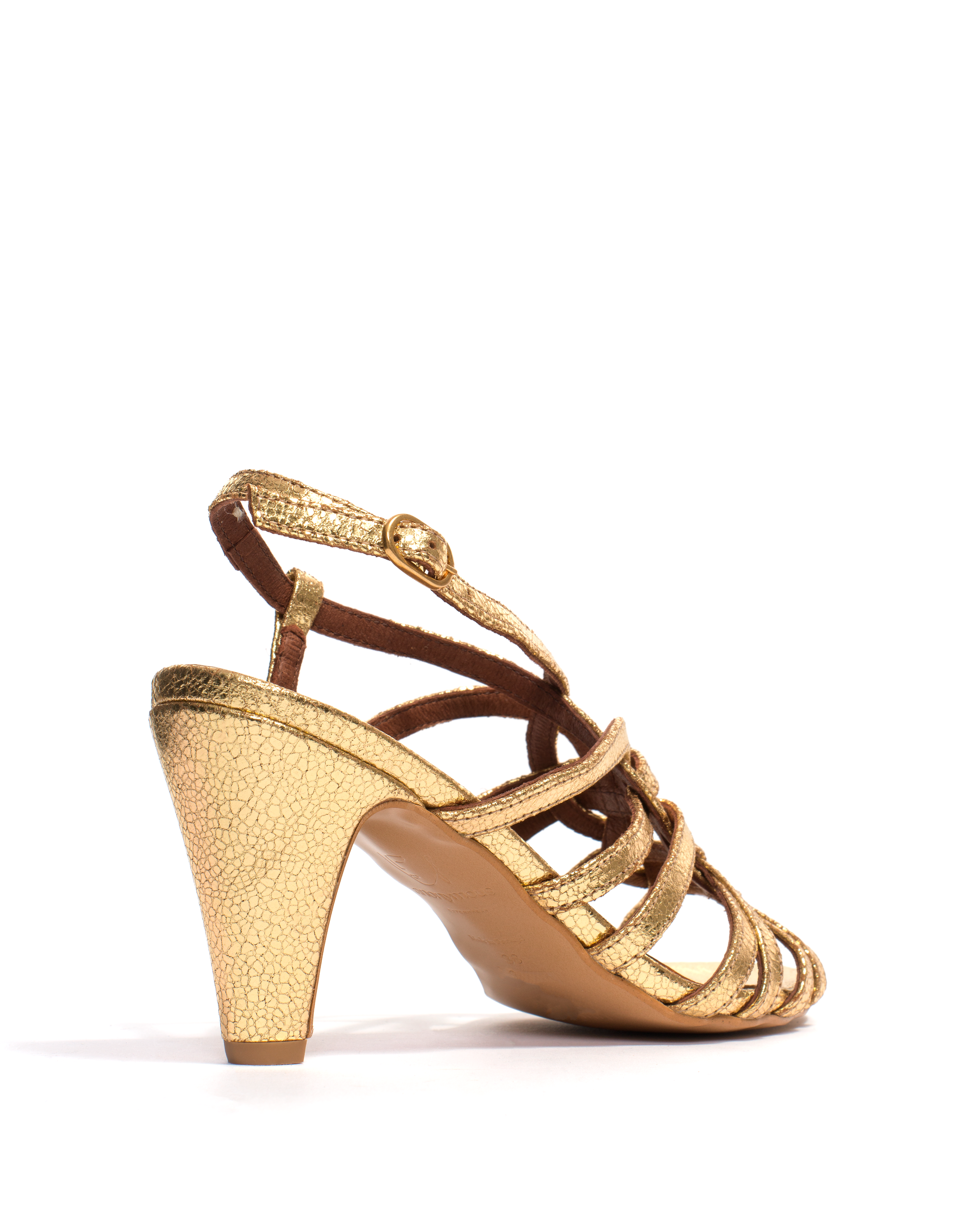 Vickey 75 Crackled metallic goat Gold