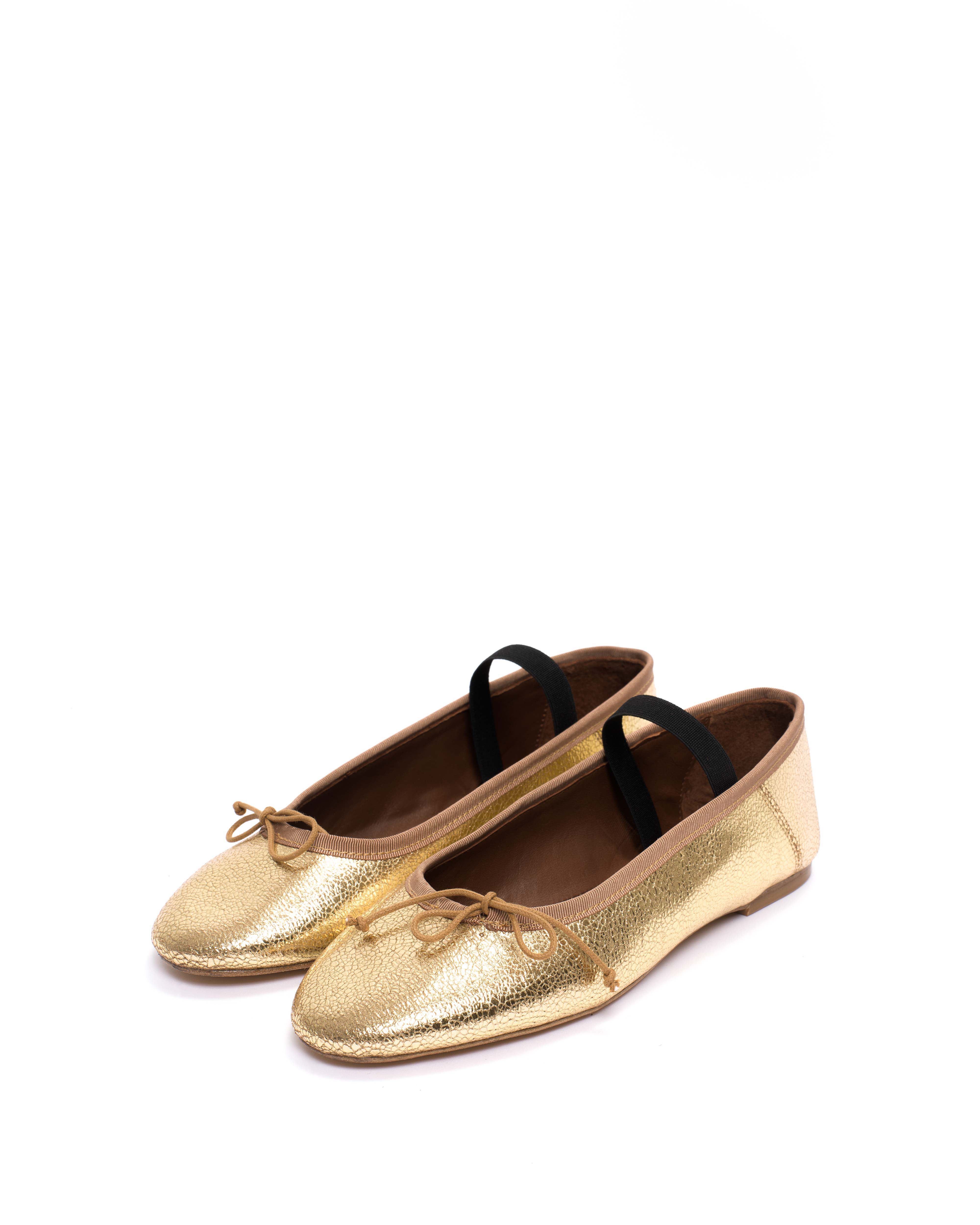 Rhina Crackled metallic goat Gold