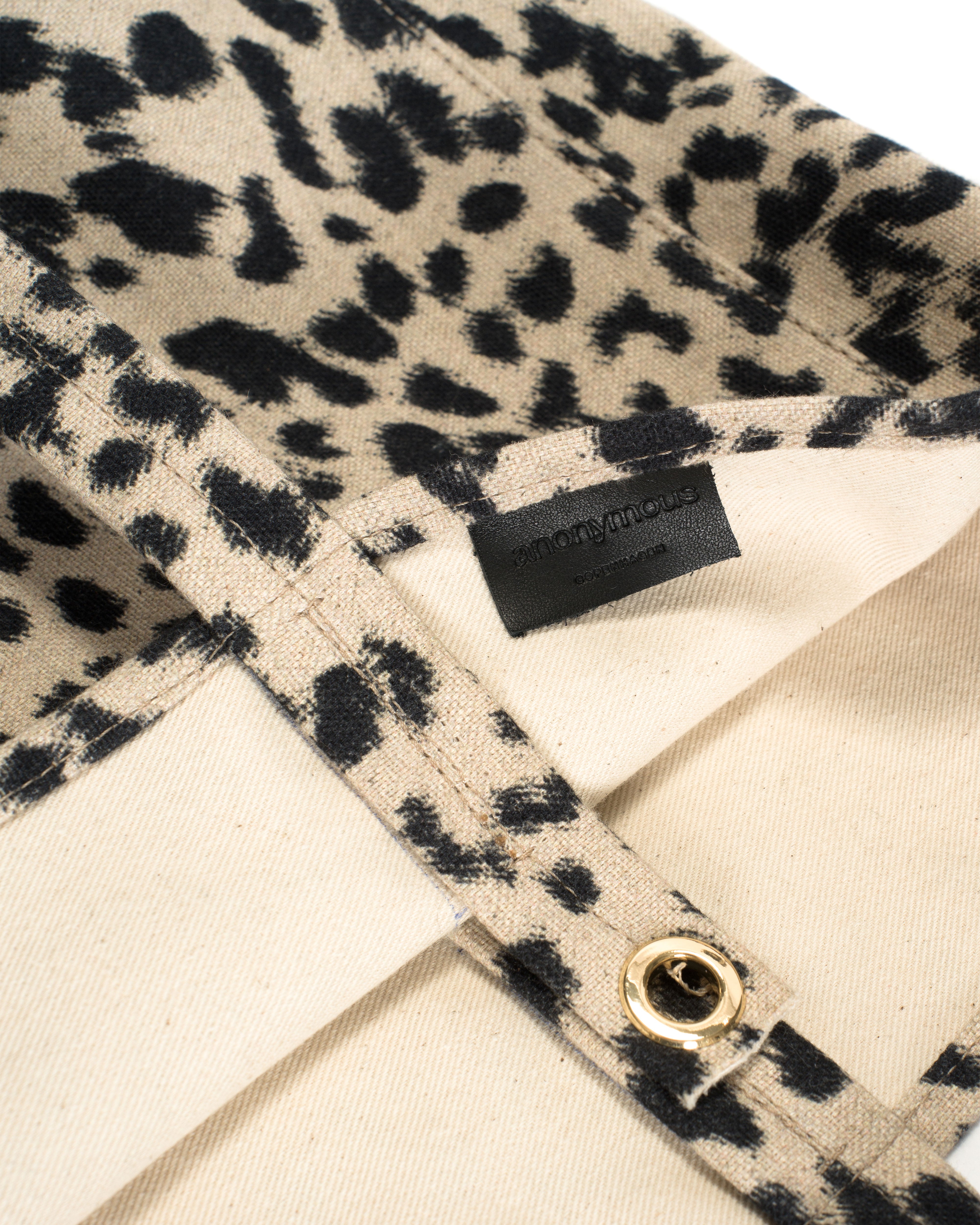 Ruba shopper Natural cotton-linen Leopard
