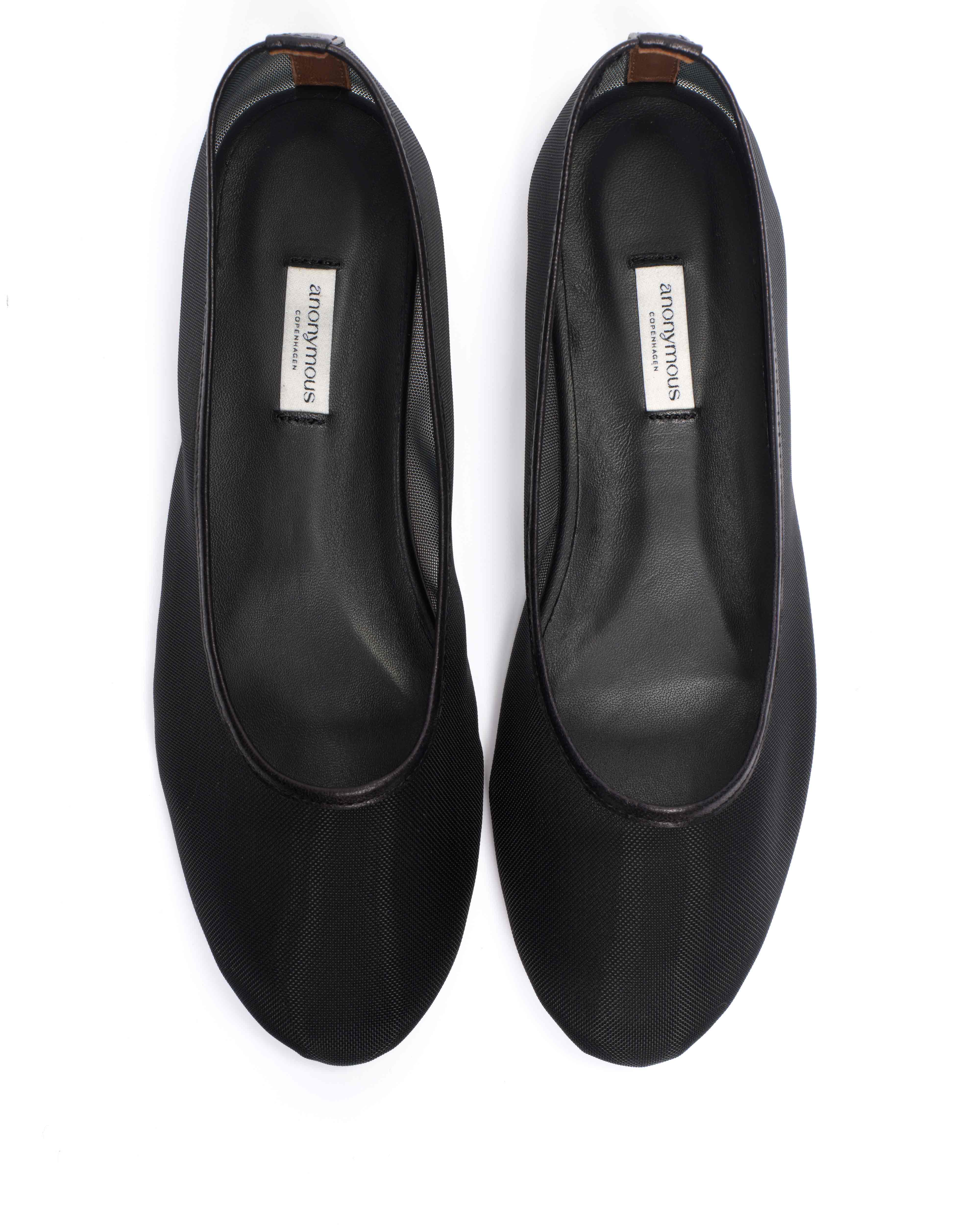 Sacha mesh Shiny lamb & mesh Black