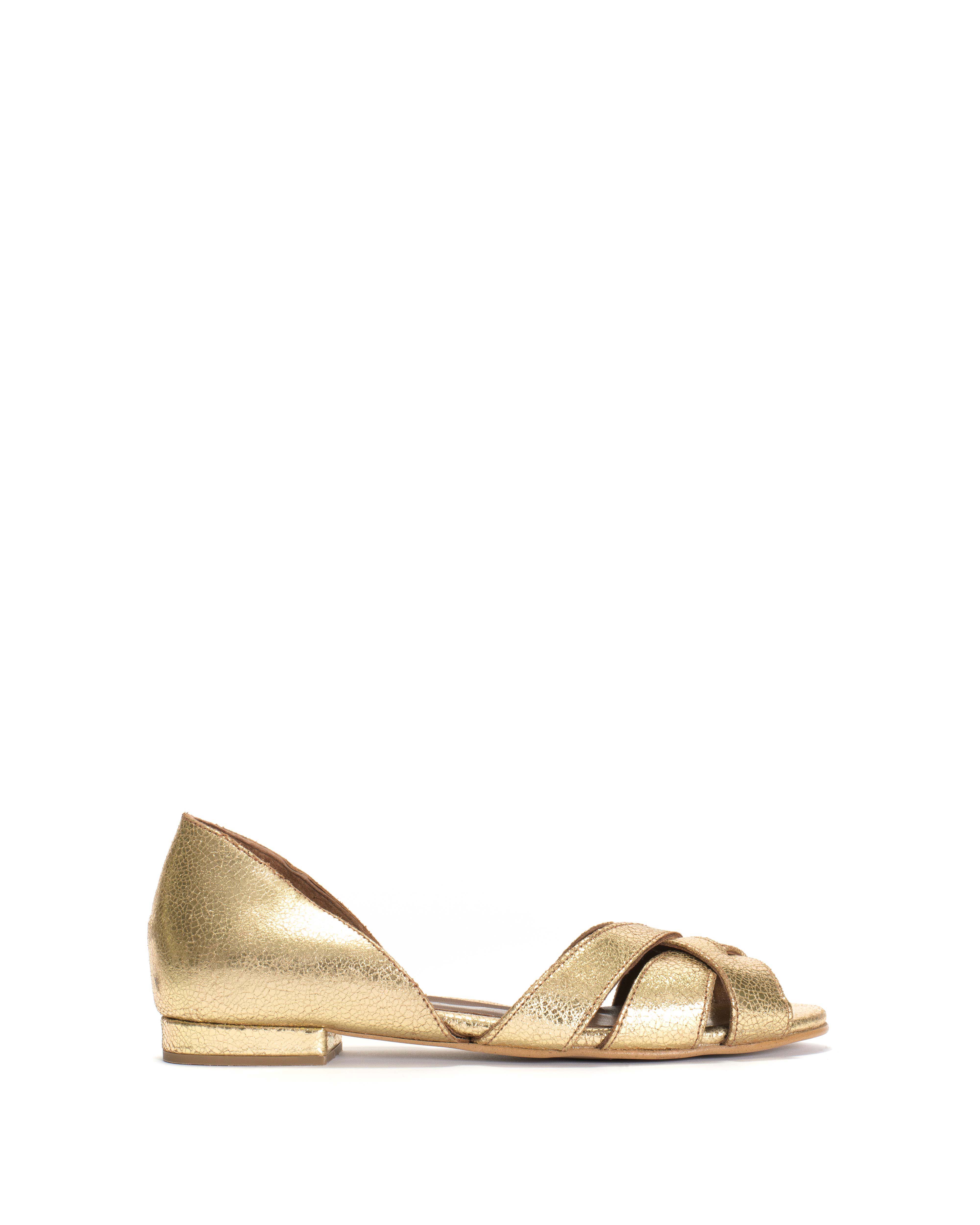 Sanni 20 Crackled metallic goat Gold