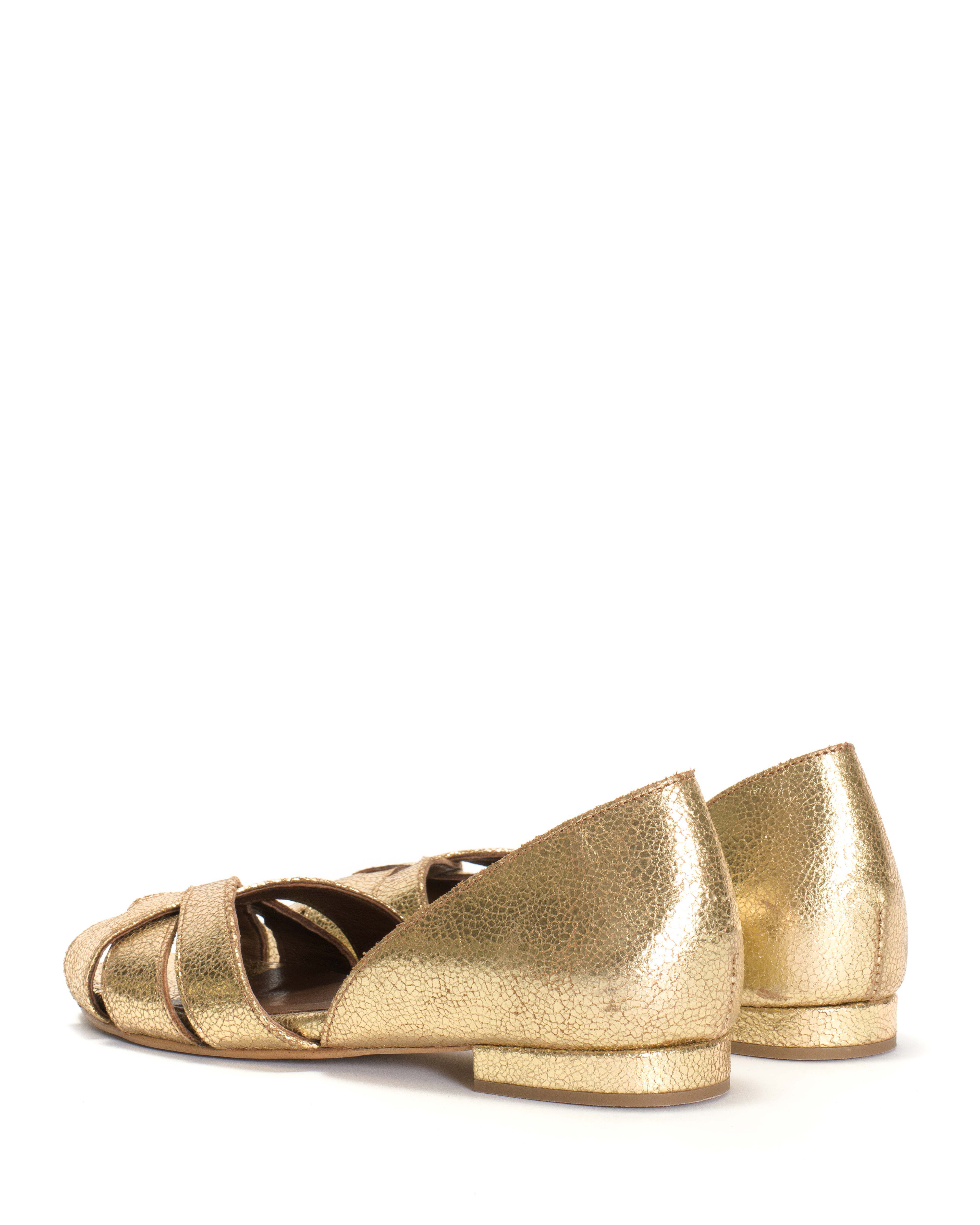 Sanni 20 Crackled metallic goat Gold