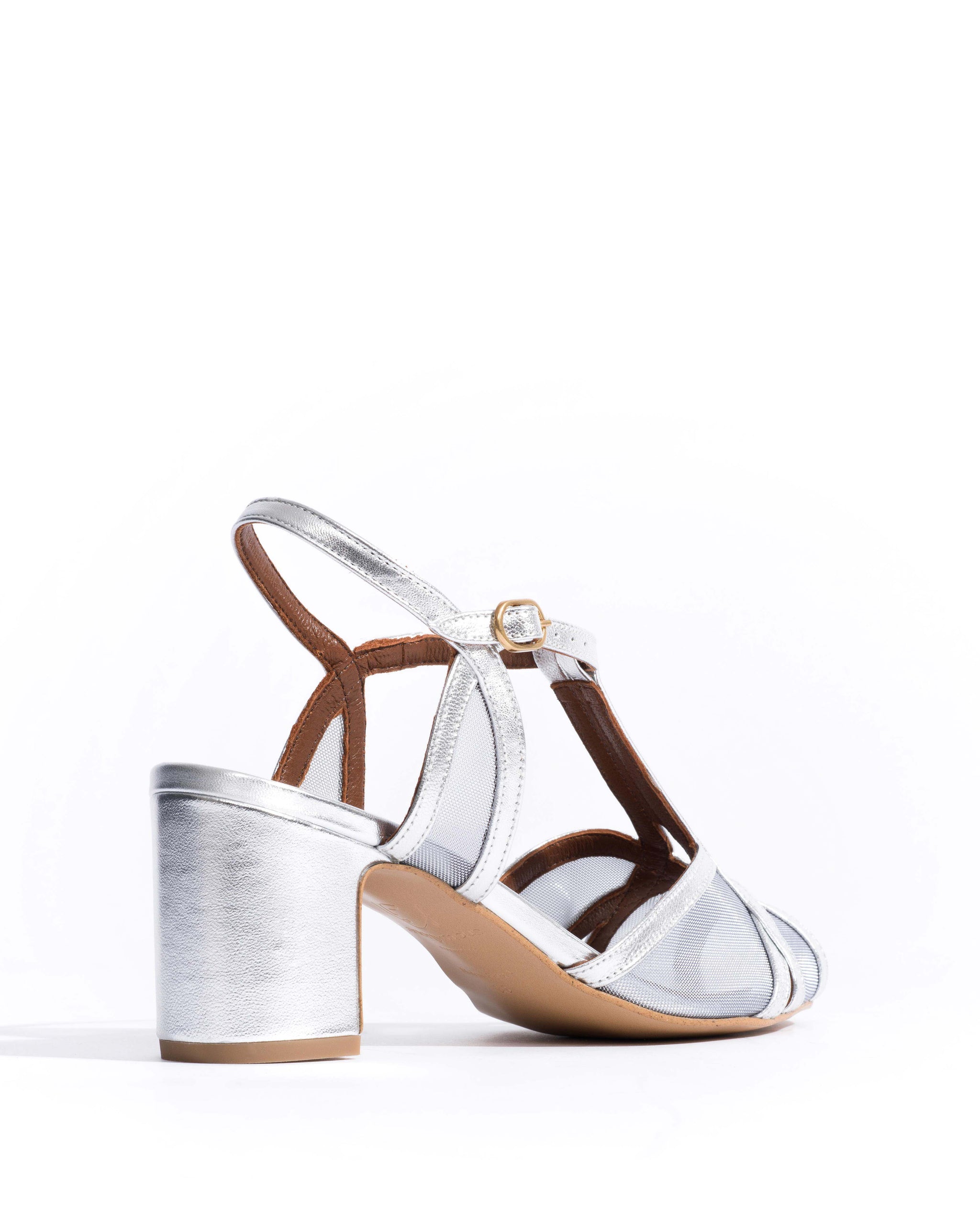 Therese 55 mesh Metallic goat & mesh Silver