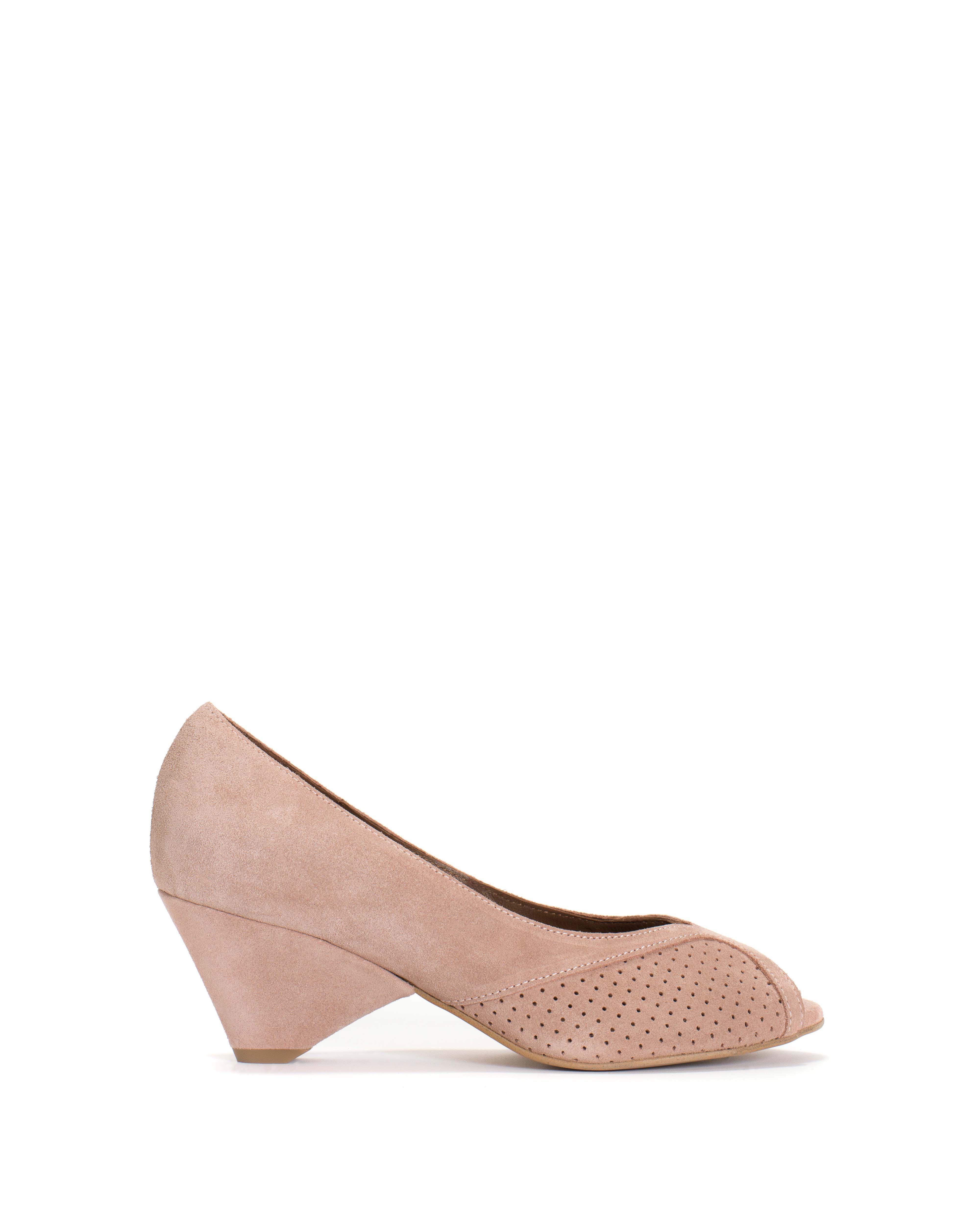 Tiffany triangle Calf suede Burned rose