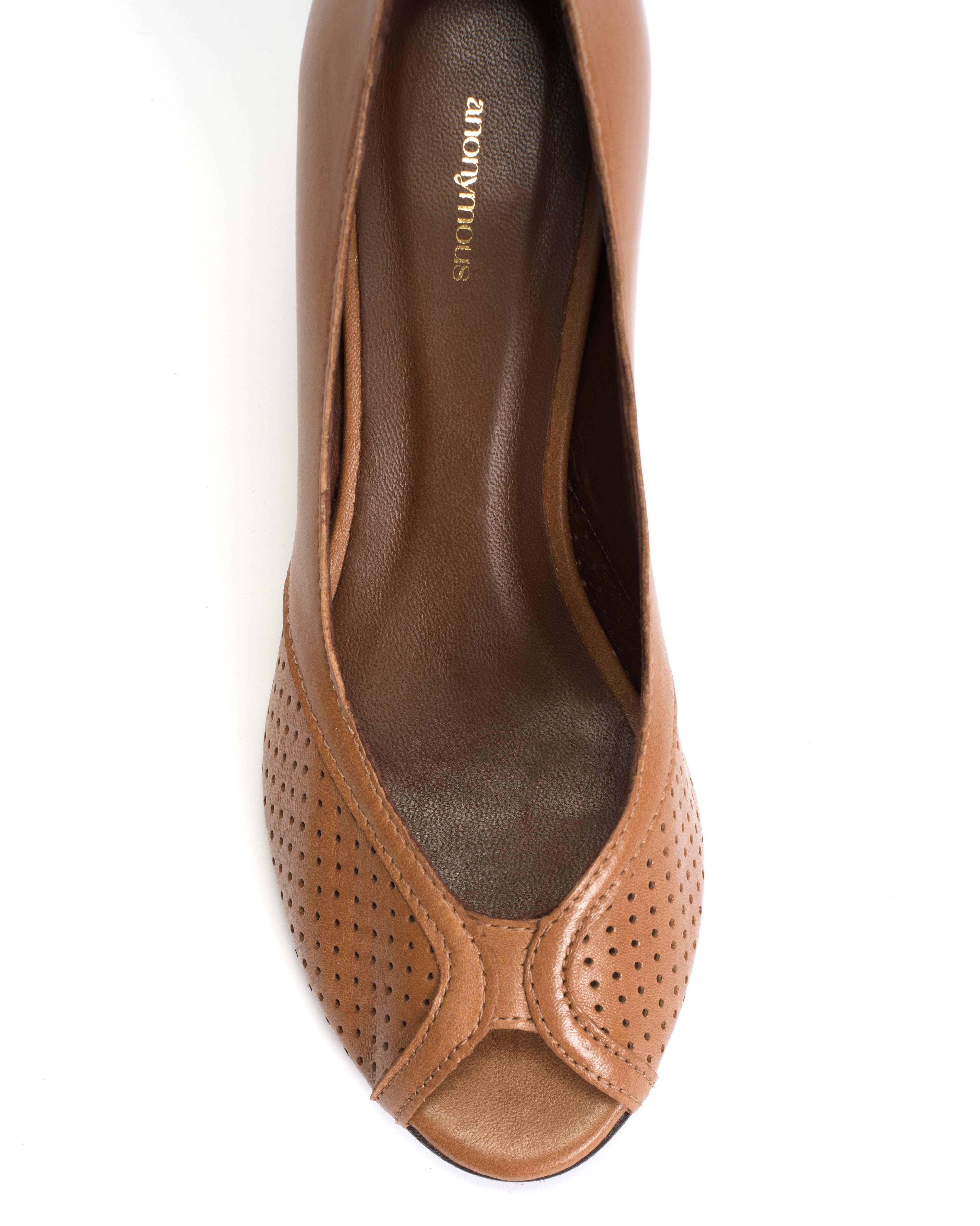 Tiffany stiletto Shiny lamb Caramel