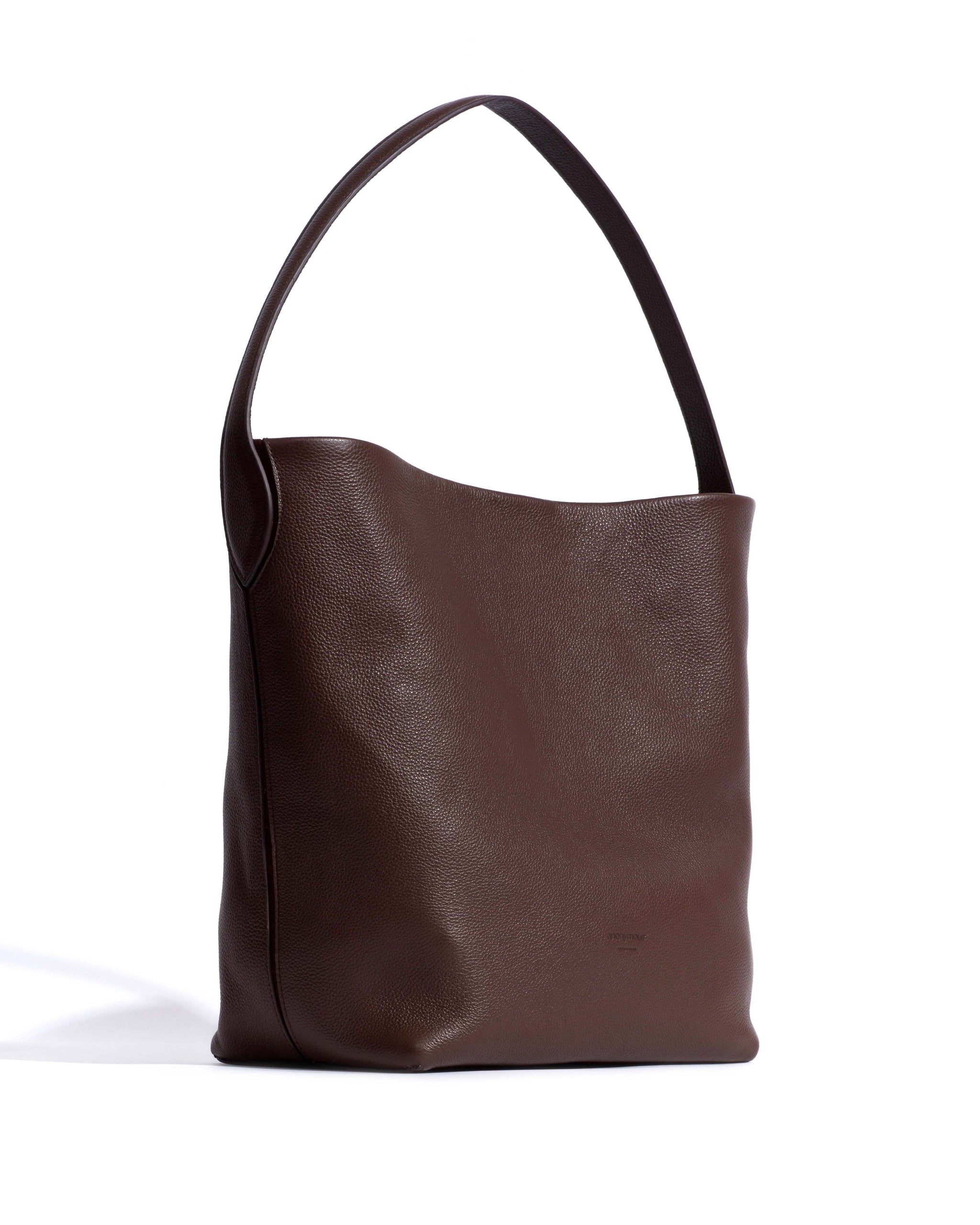 Versa everyday bag Pebbled soft calf Chocolate - Anonymous Copenhagen Bags