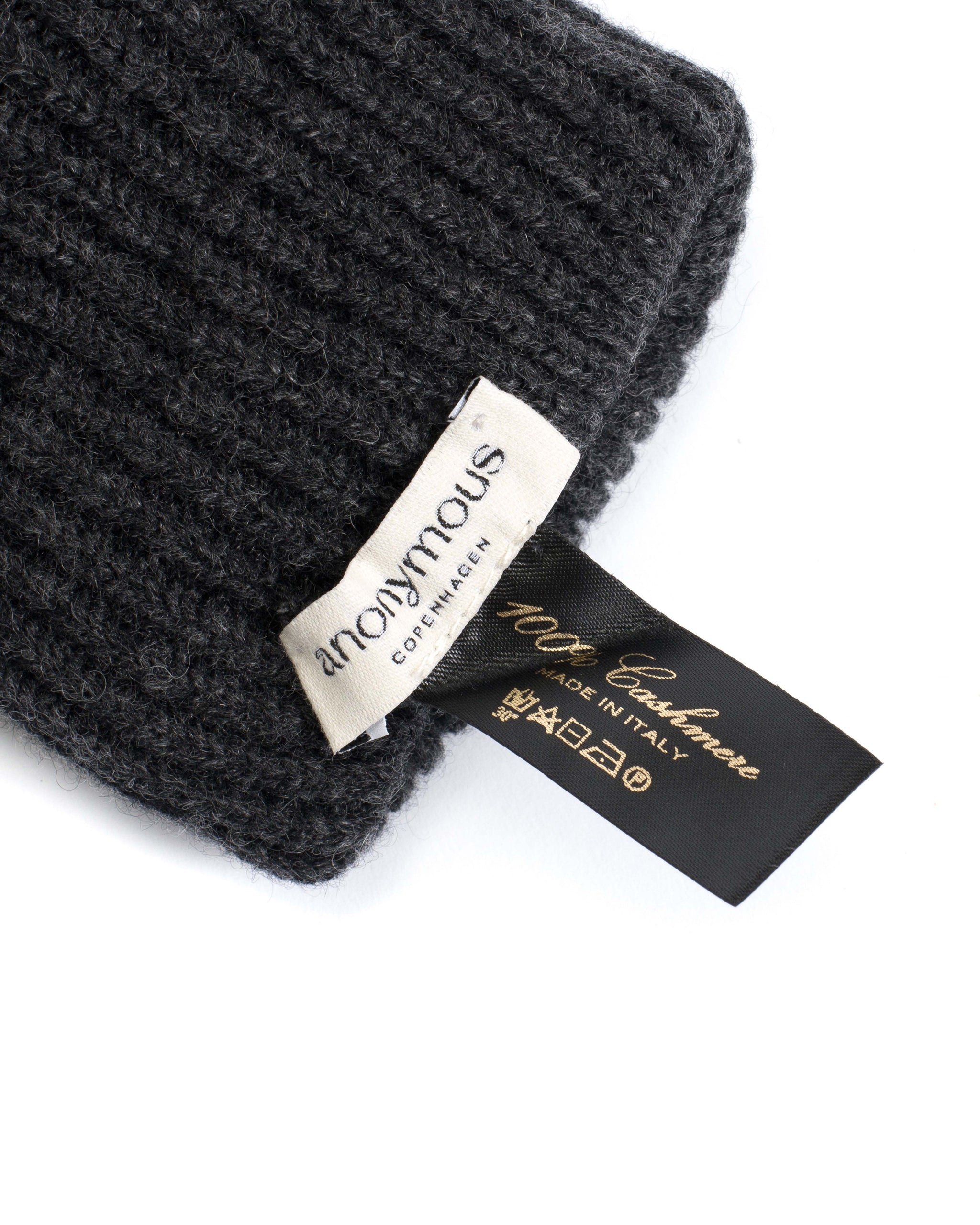 Vinni mitten 100% cashmere Dark grey - Anonymous Copenhagen