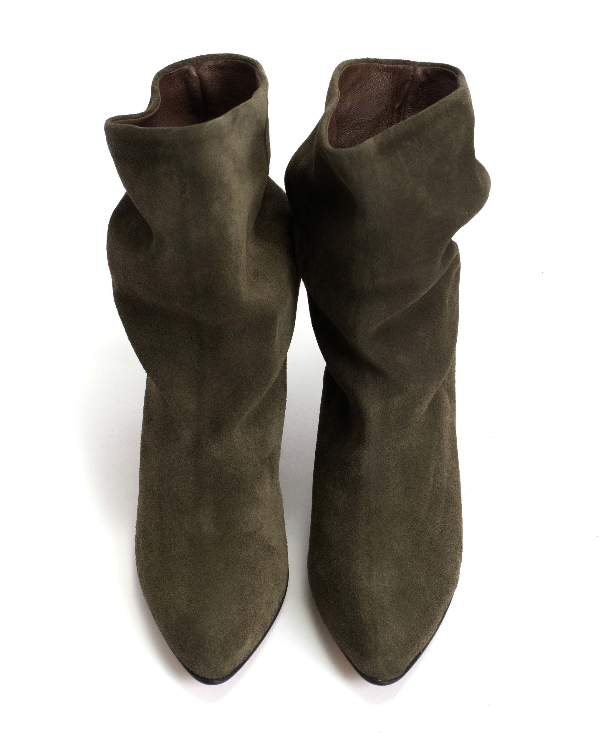 Vully 50 stiletto Calf suede Moss Green - Anonymous Copenhagen