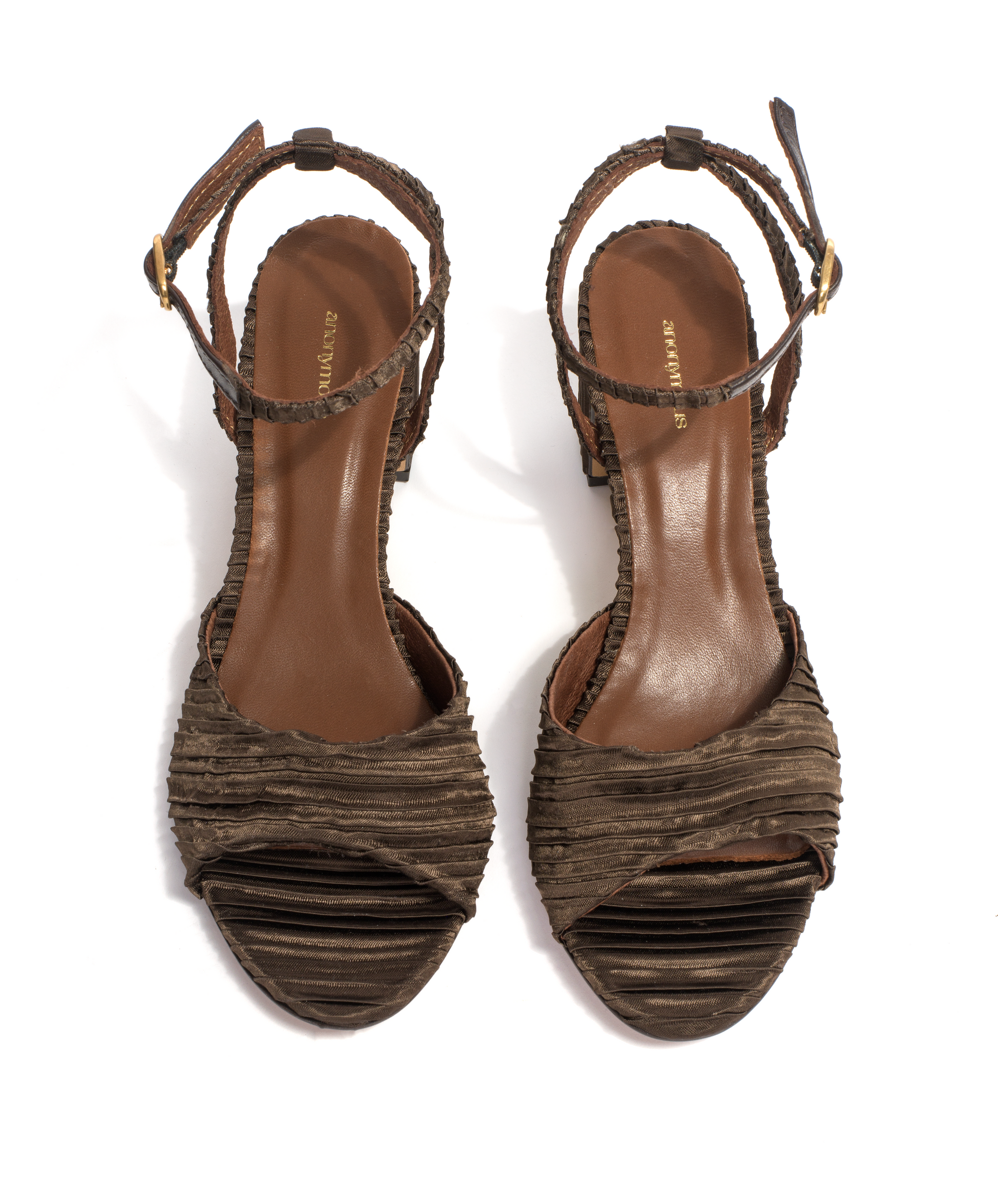 Jolie Pleated satin Espresso brown - Anonymous Copenhagen